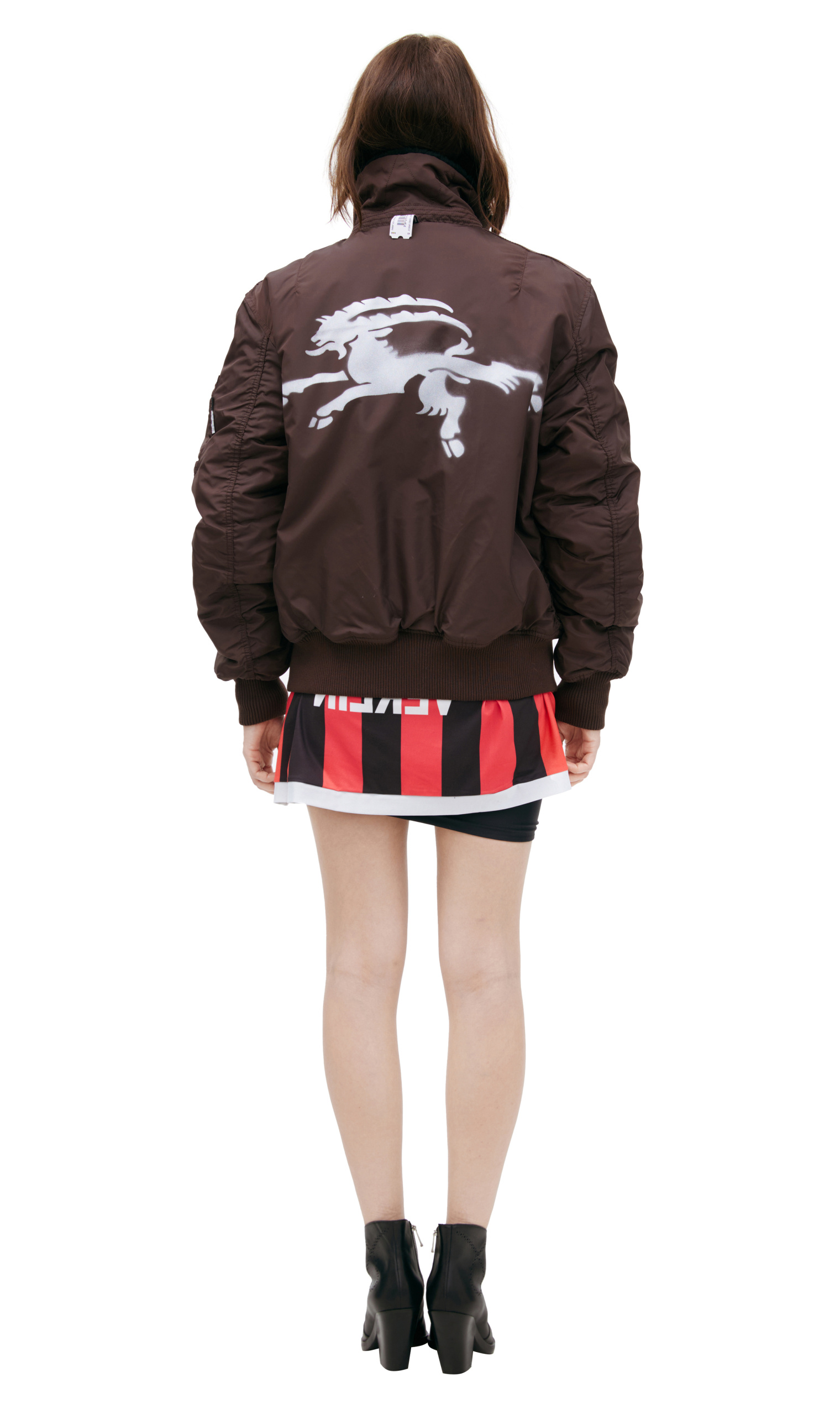 Buy PROTOTYPES women brown x alpha industries bomber for $1,145 online ...