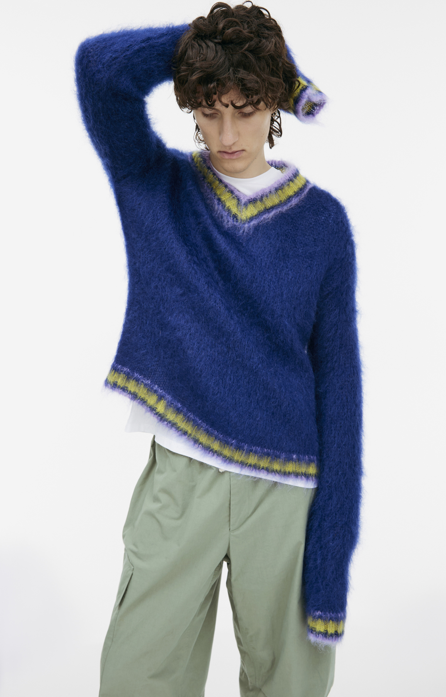 Marni V-neck mohair sweater