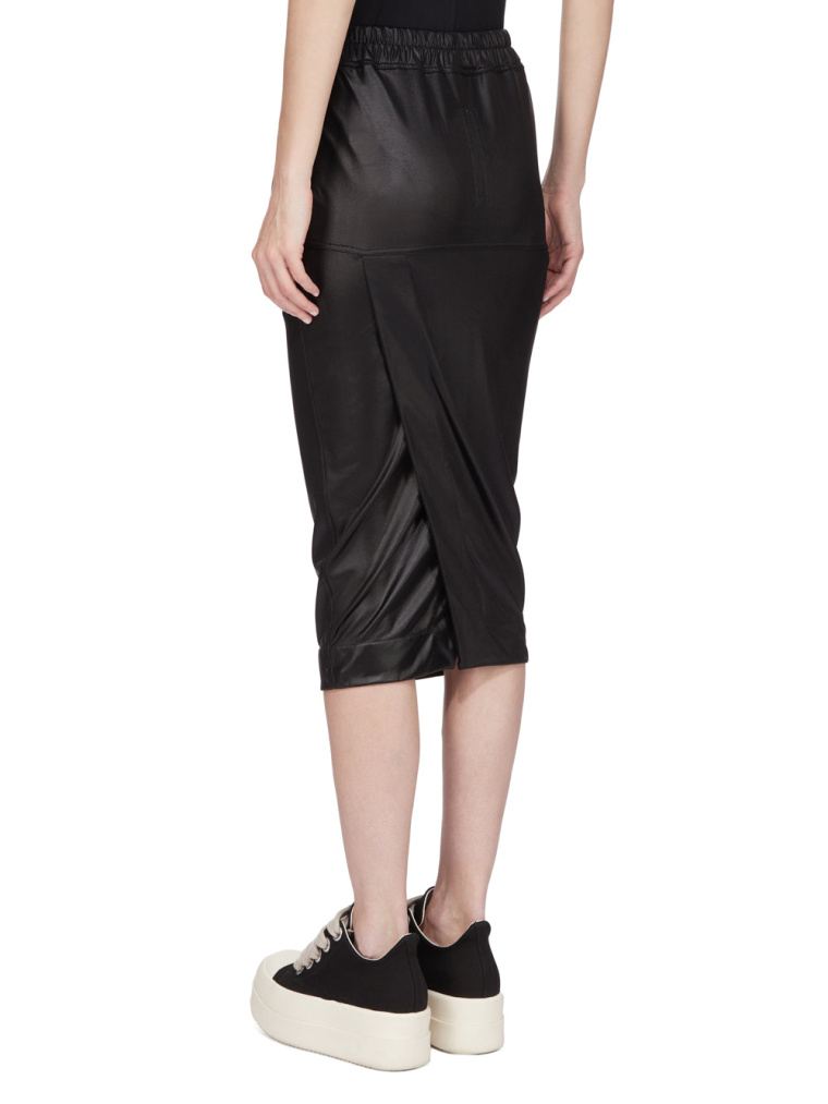 Buy DRKSHDW by Rick Owens women pull on pillar skirt knee for $490