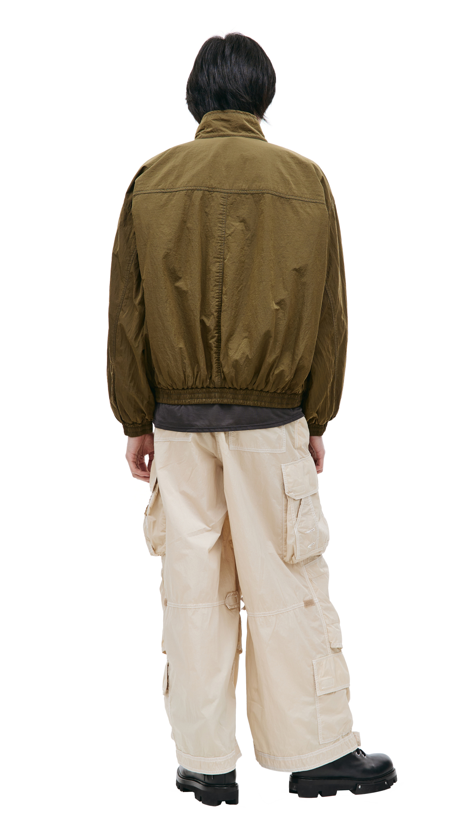 Hed Mayner Khaki zipped bomber jacket