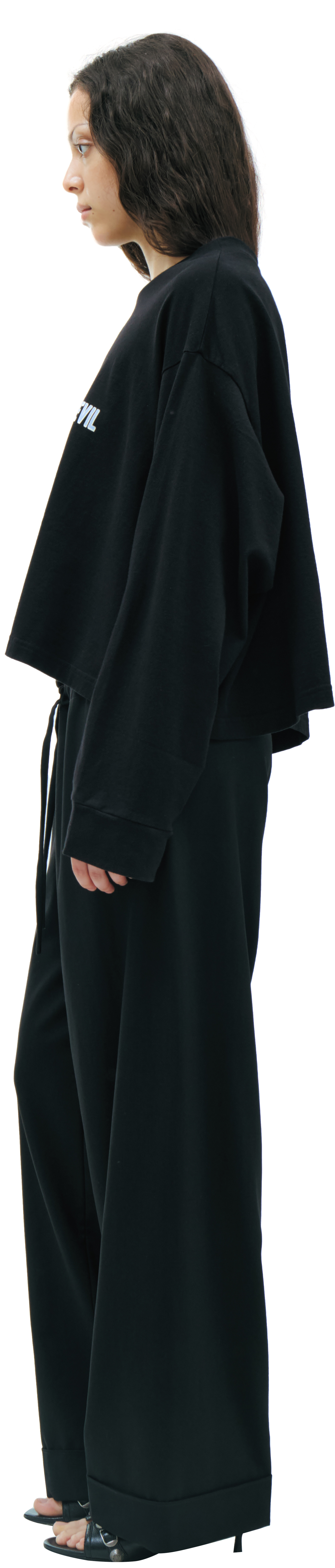 UNDERCOVER 98-99 EXCHANGE ロンT ブラック Buy Undercover women black a payment for the devil longsleeve for