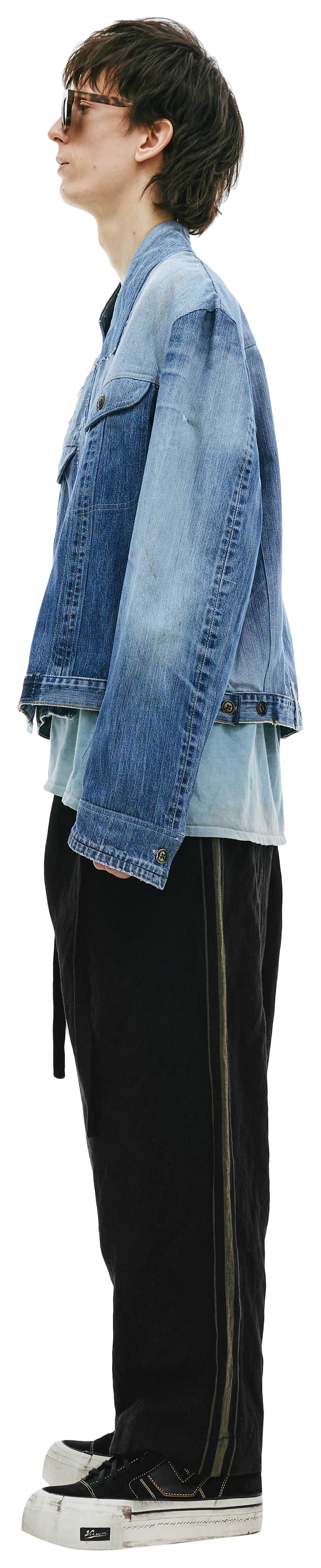 Greg Lauren One button denim jacket