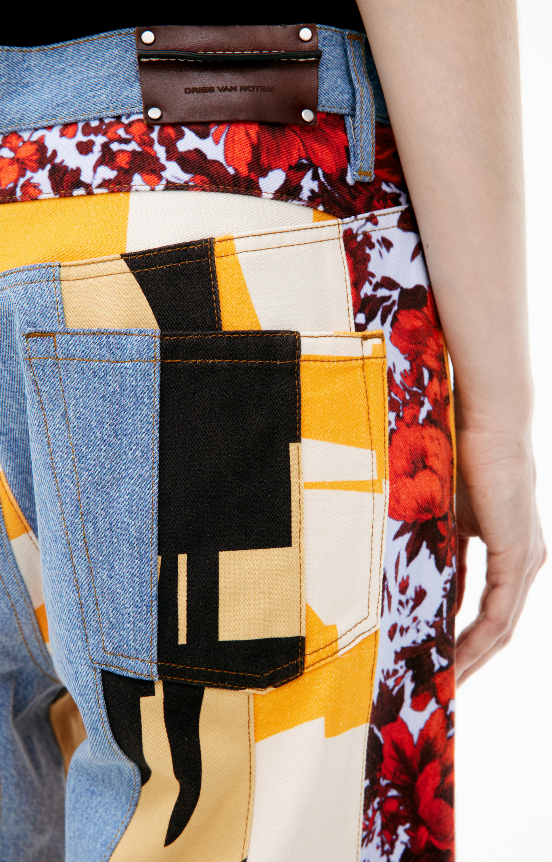 Dries Van Noten Patchwork jeans