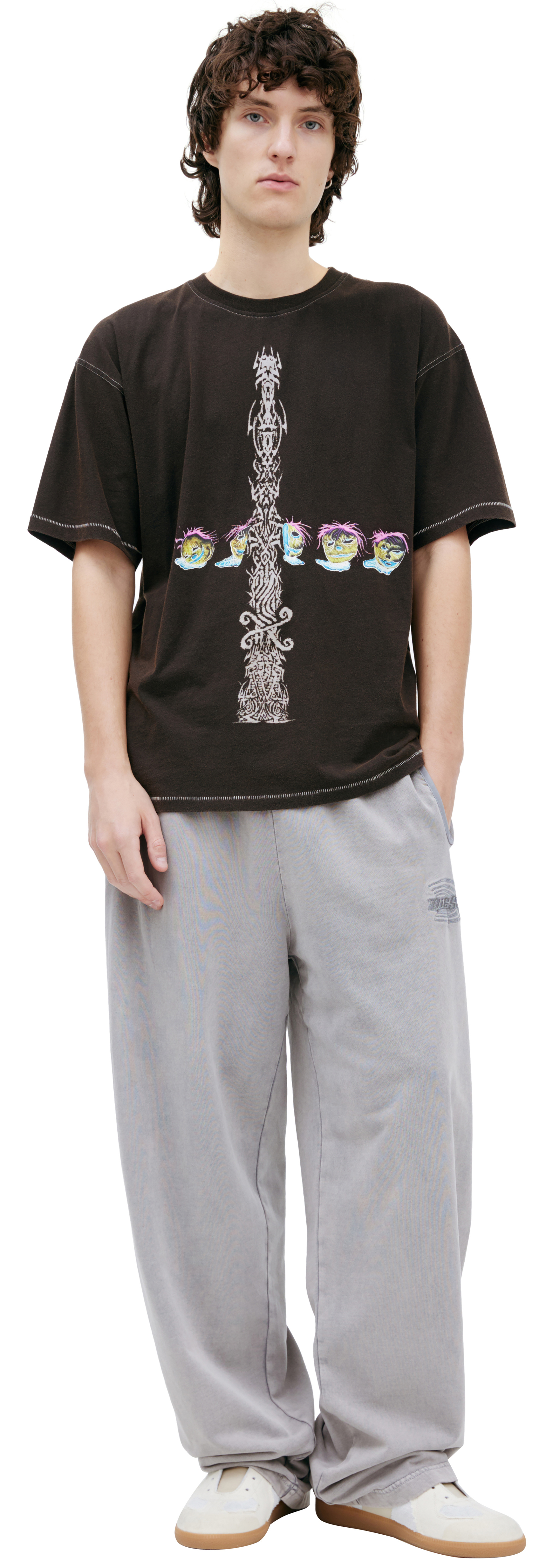 Diesel Brown print T-shirt