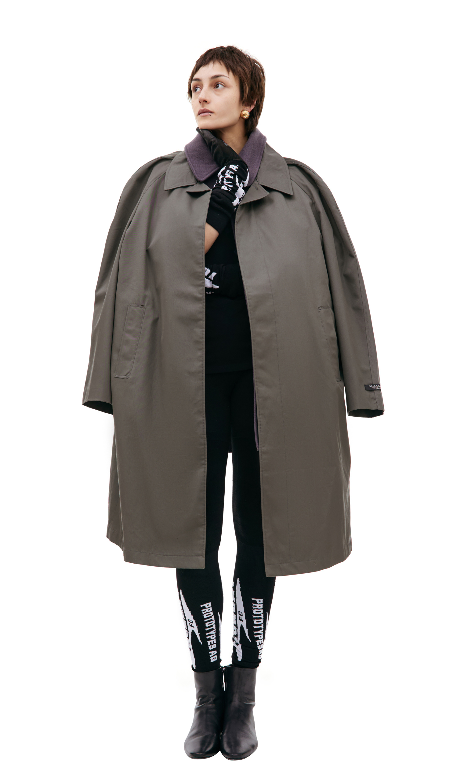 PROTOTYPES Layered wool coat