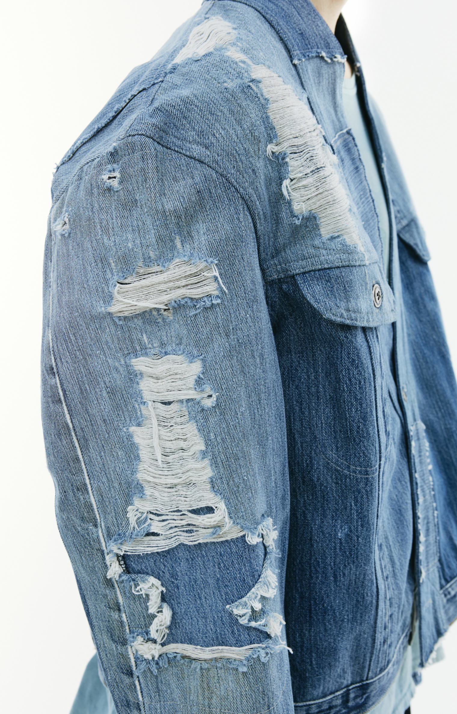 Greg Lauren One button denim jacket