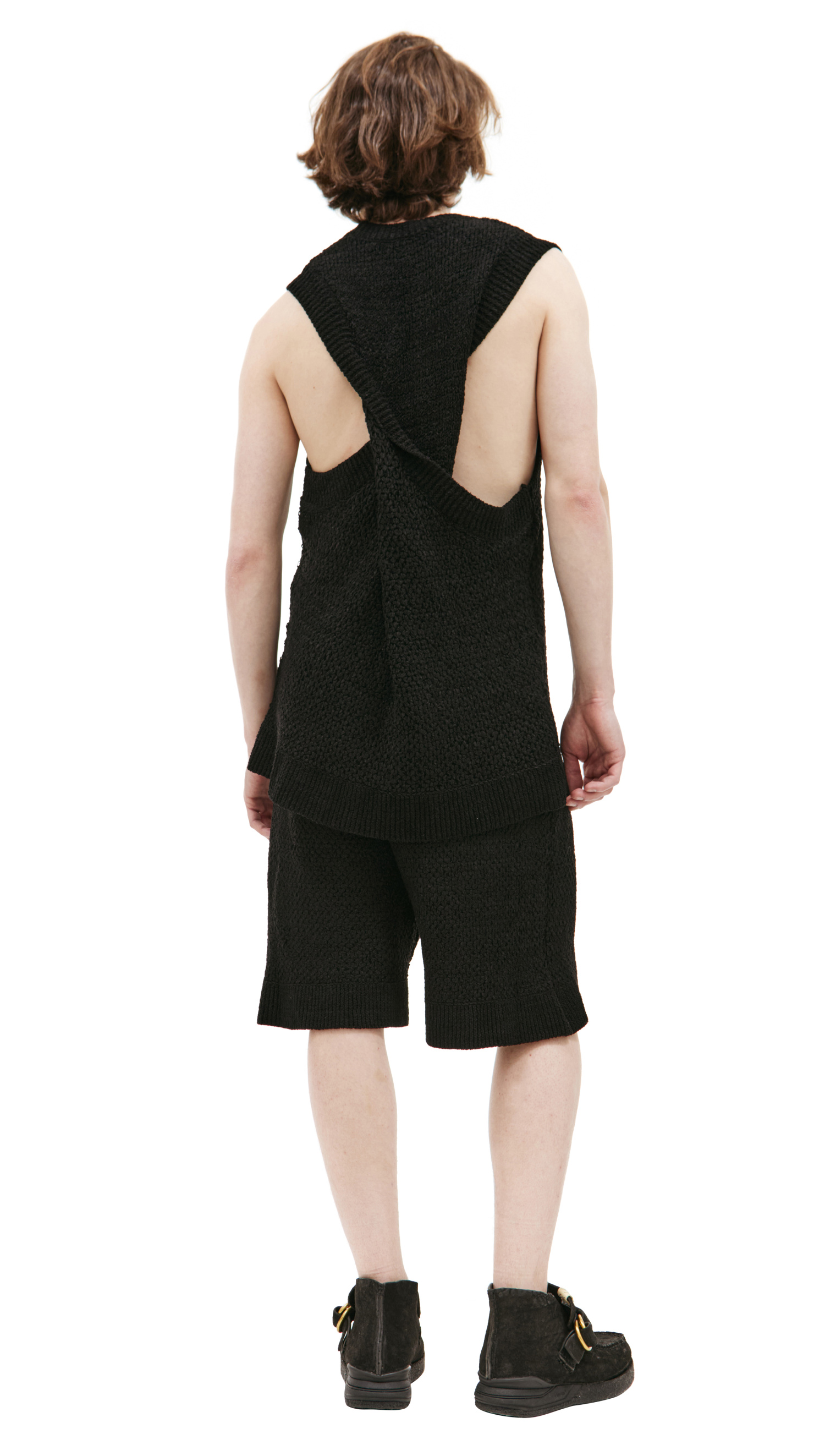 LOUIS GABRIEL NOUCHI Knited vest with twisted back