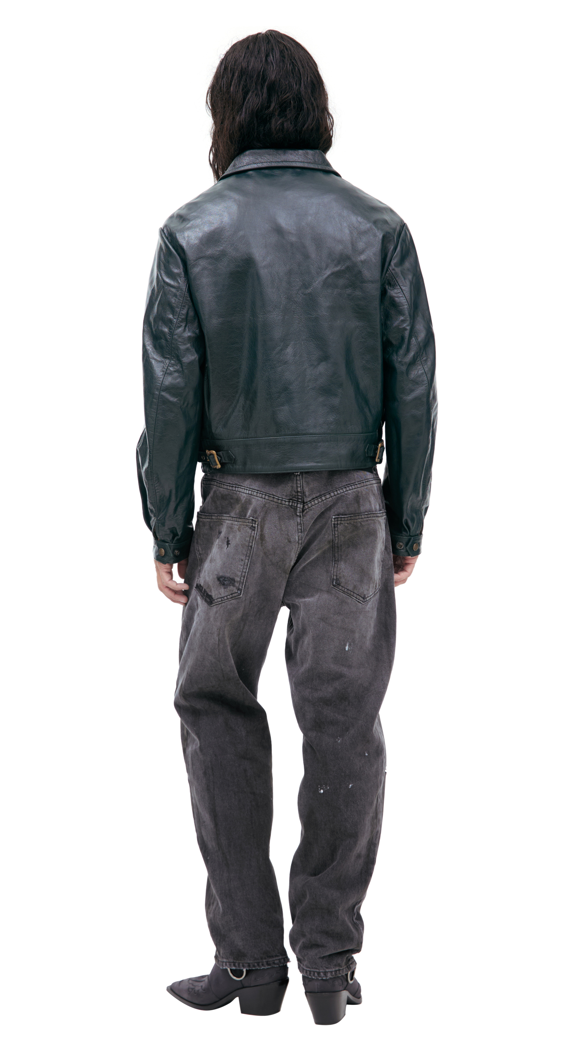 Enfants Riches Déprimés Leather jacket with zipper