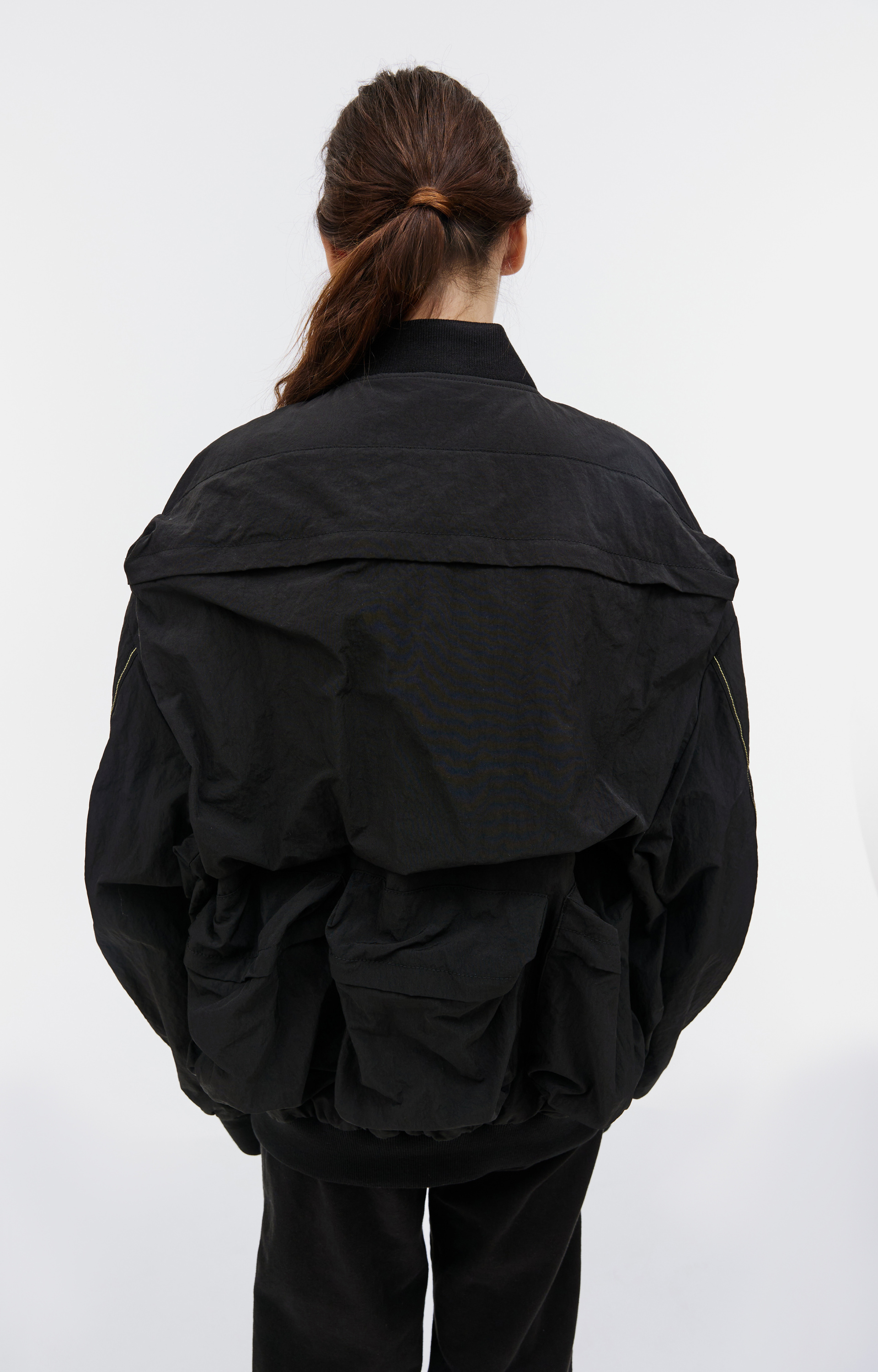 Diesel Black nylon bomber jacket