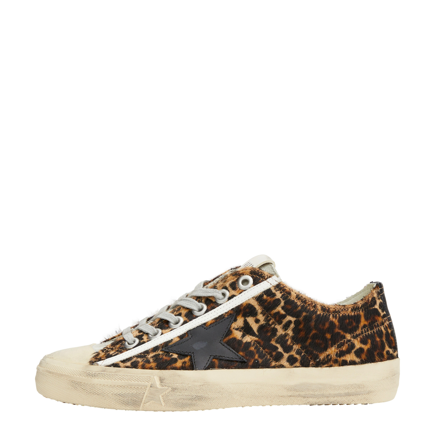 Golden Goose V-Star leopard sneakers