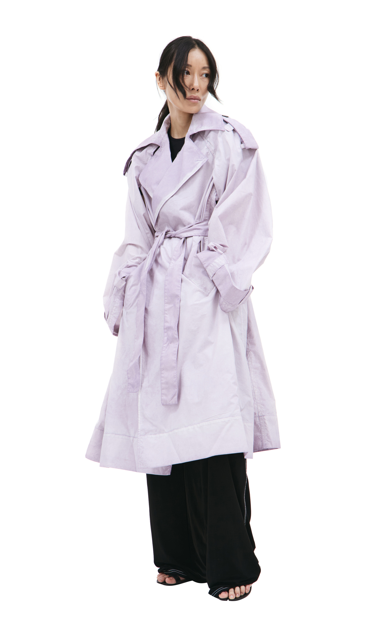 QUIRA Light purple trench coat