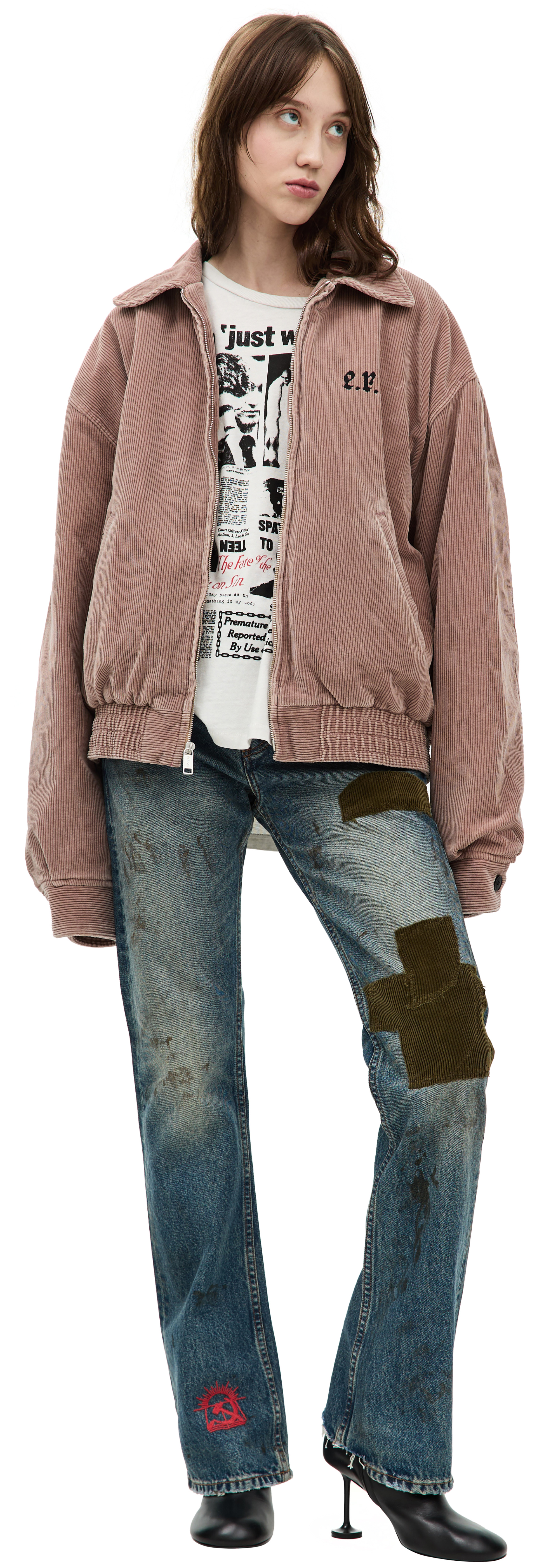 Enfants Riches Déprimés Embroidered Corduroy Jacket