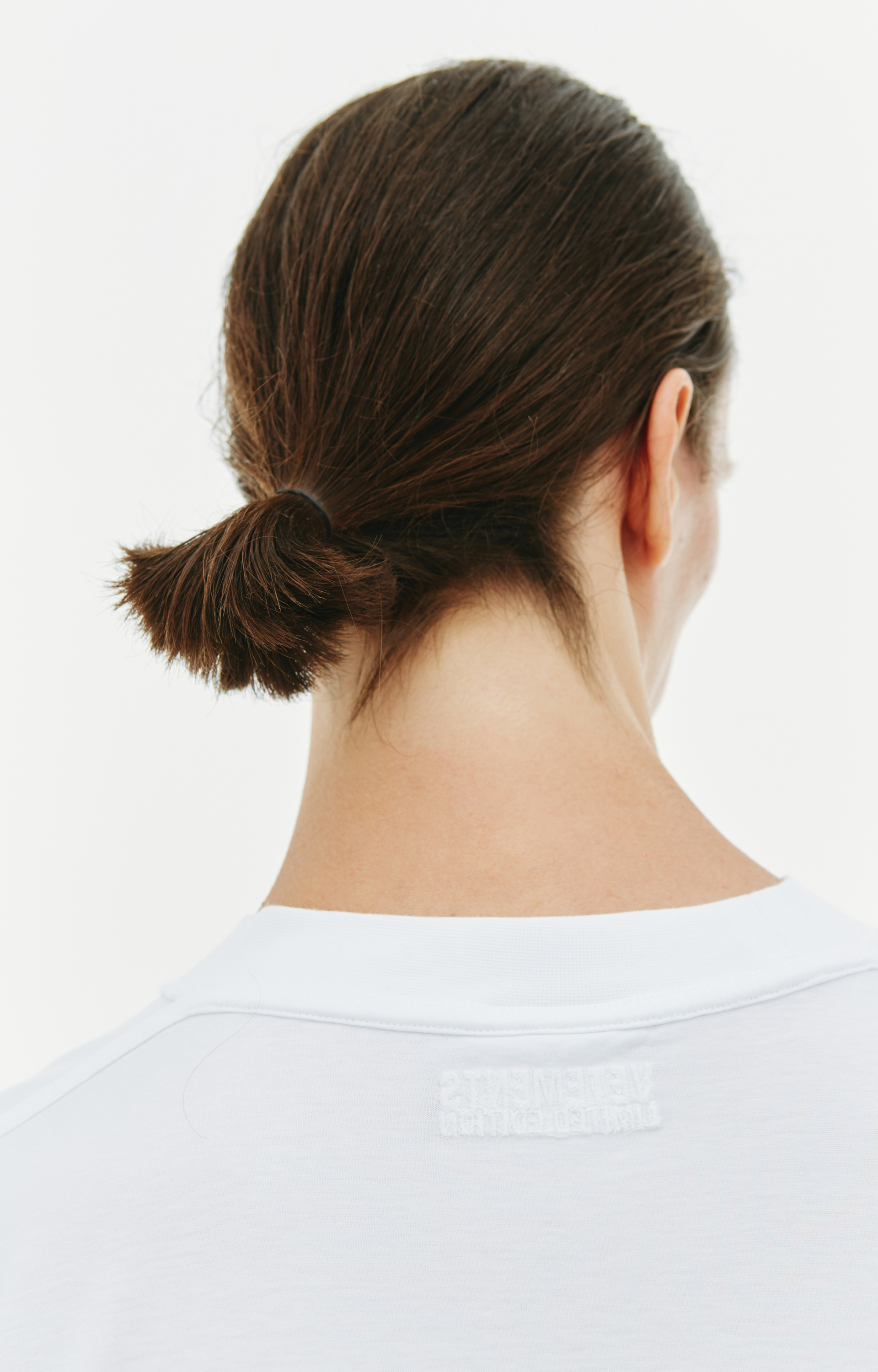 VETEMENTS White inside-out t-shirt