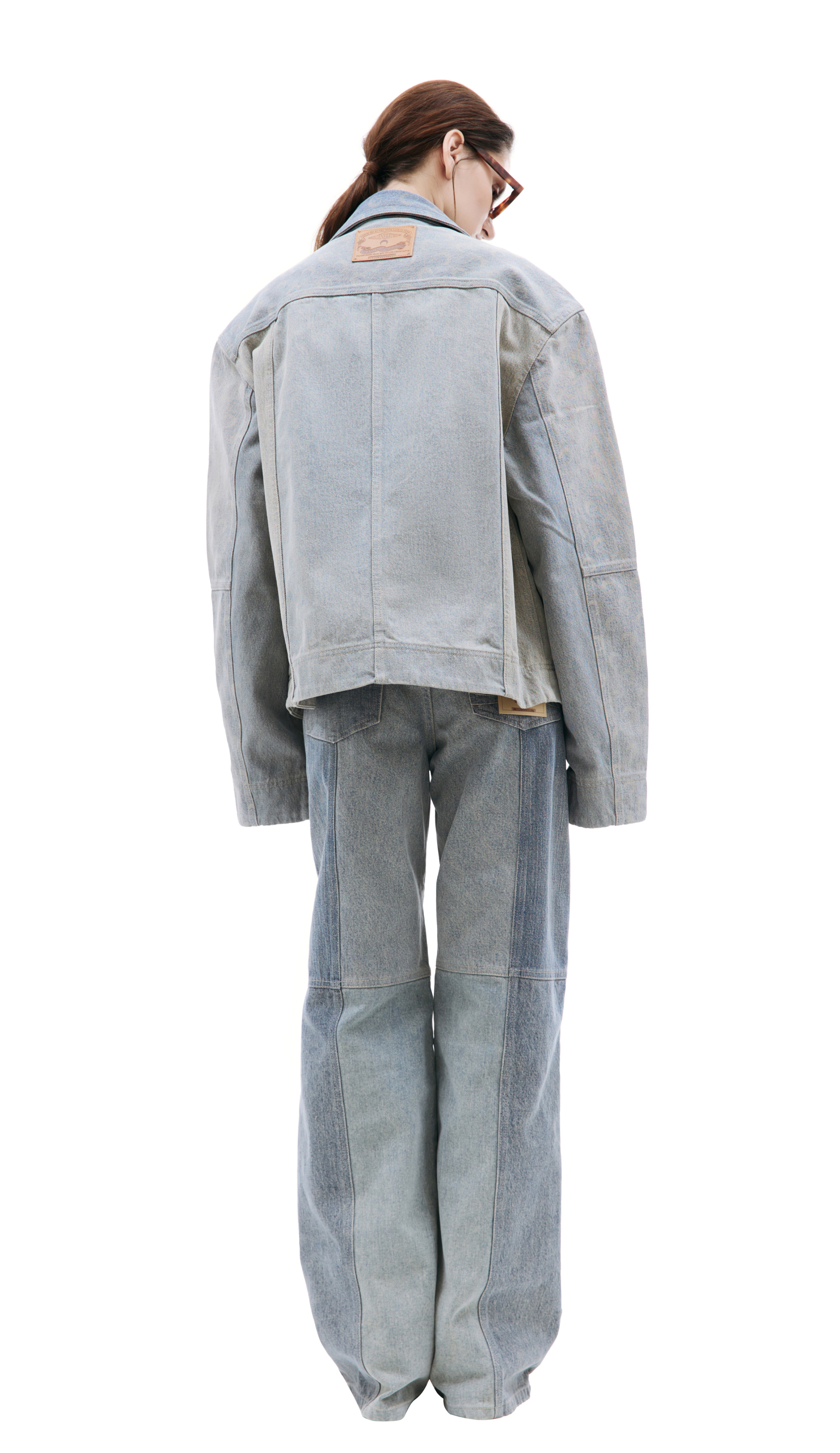 MARINE SERRE Fading denim jacket