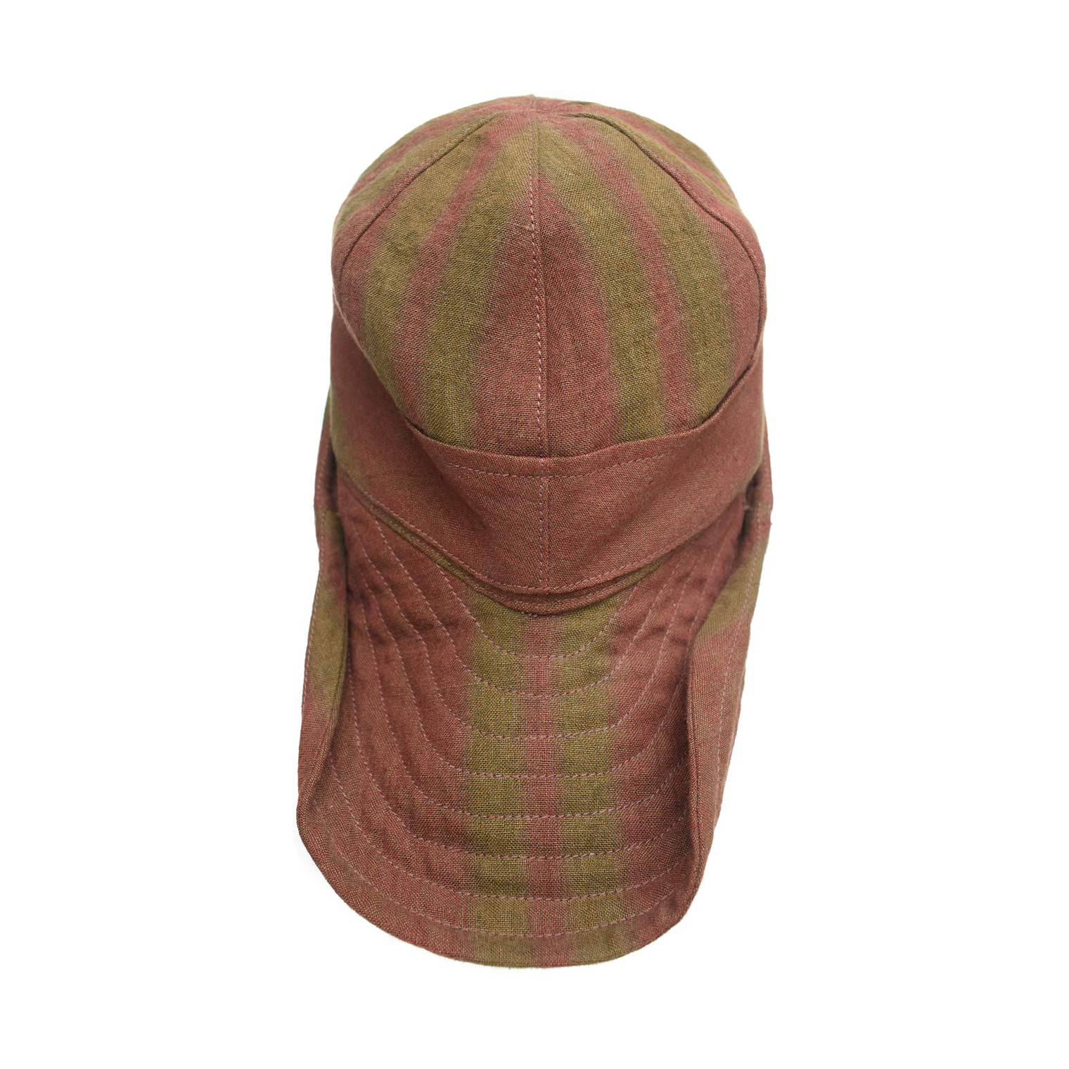 Ziggy Chen Red linen cap