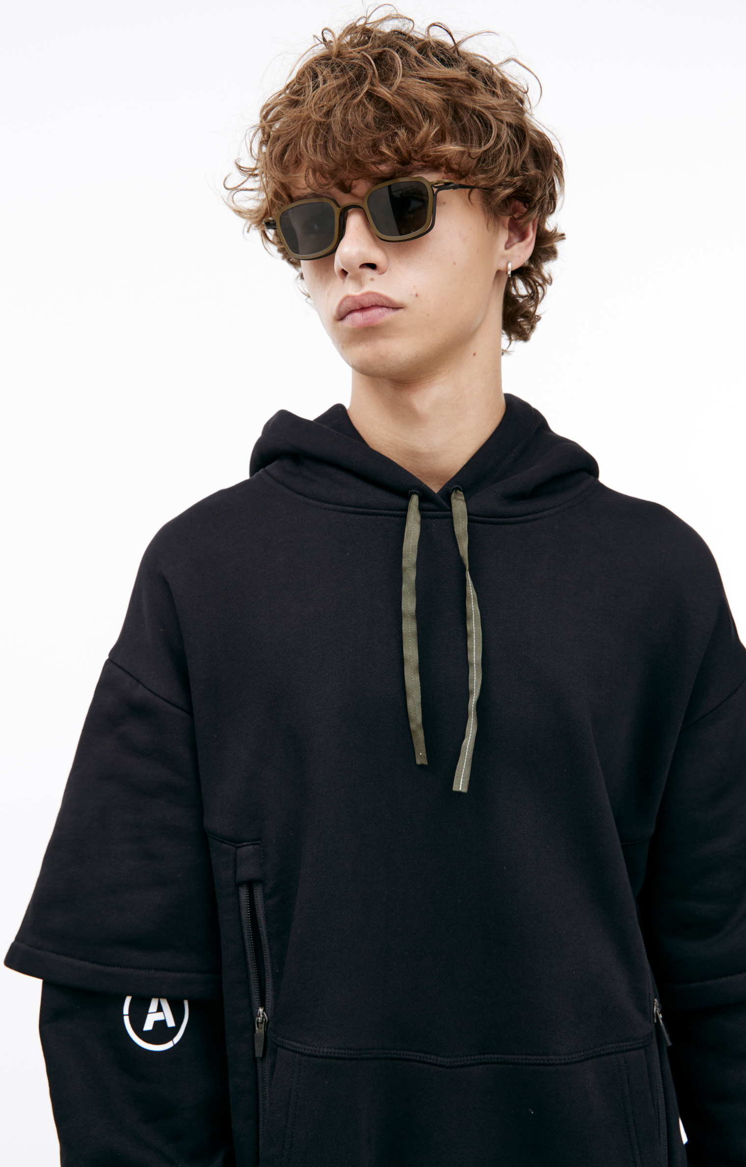 Acronym Black hoodie with three pockets