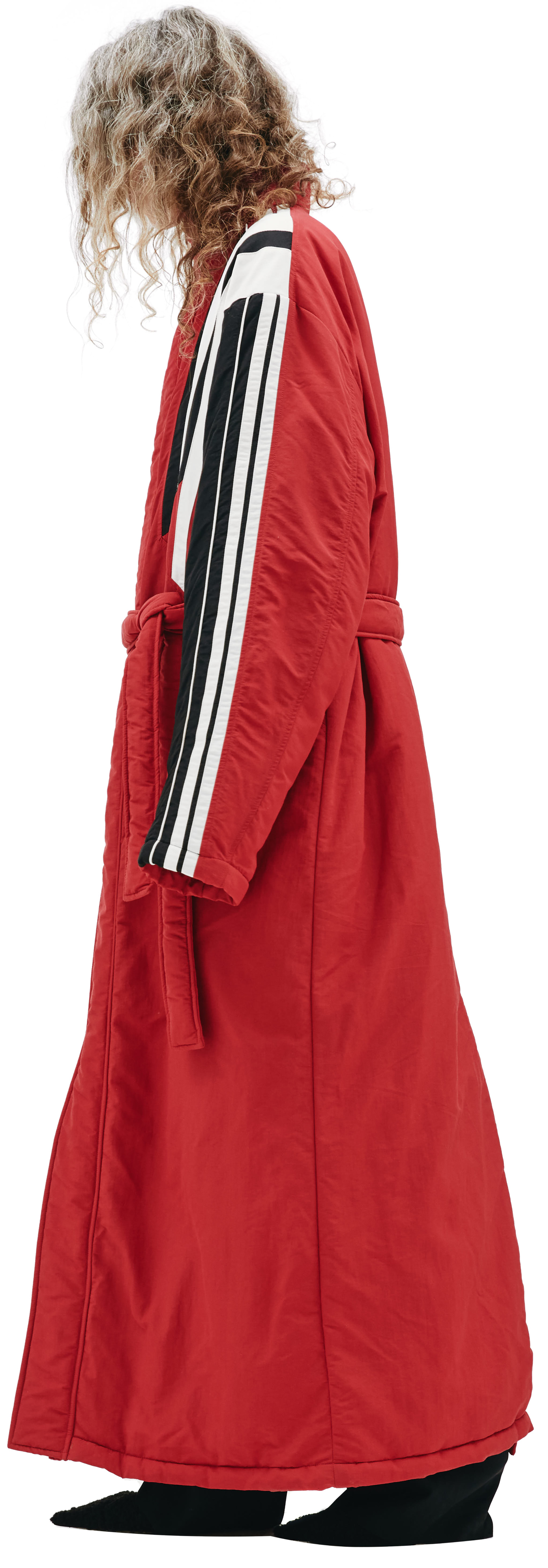 Balenciaga Long Down Coat In A Vintage Athletic Style