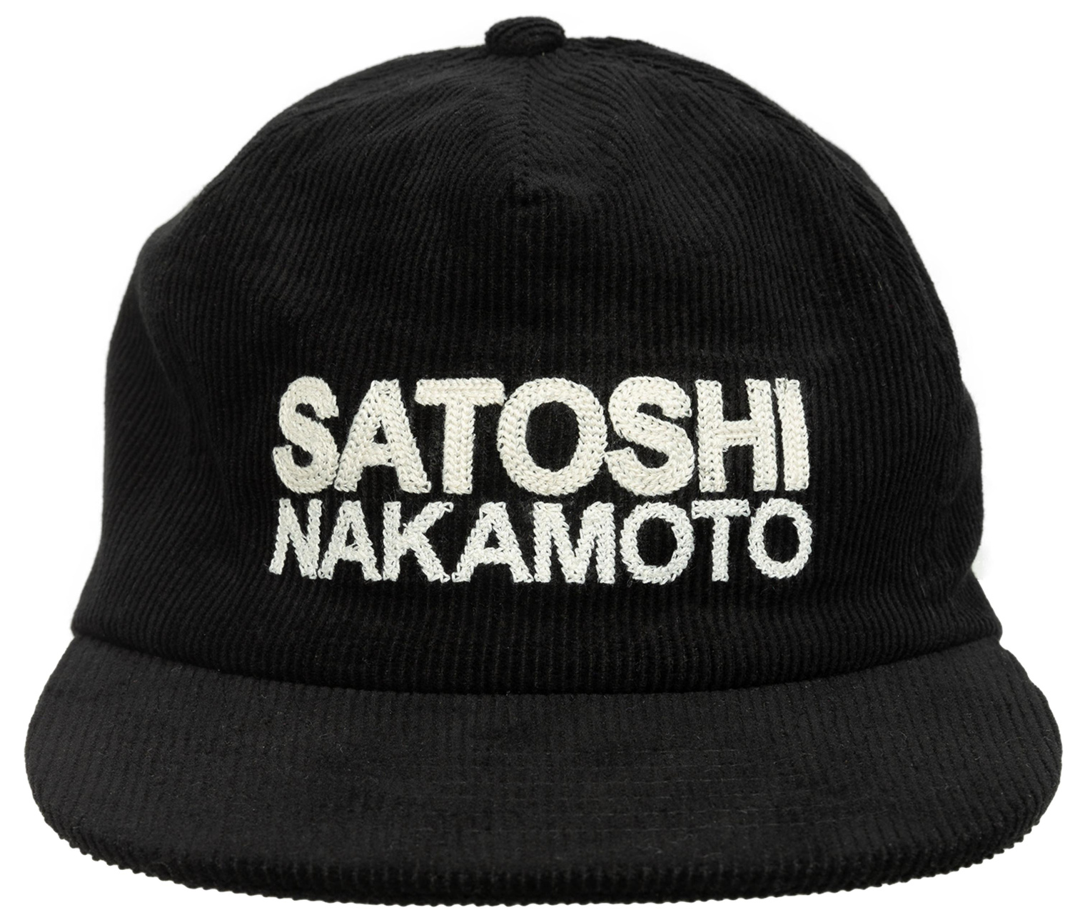 Satoshi Nakamoto Corduroy cap with logo