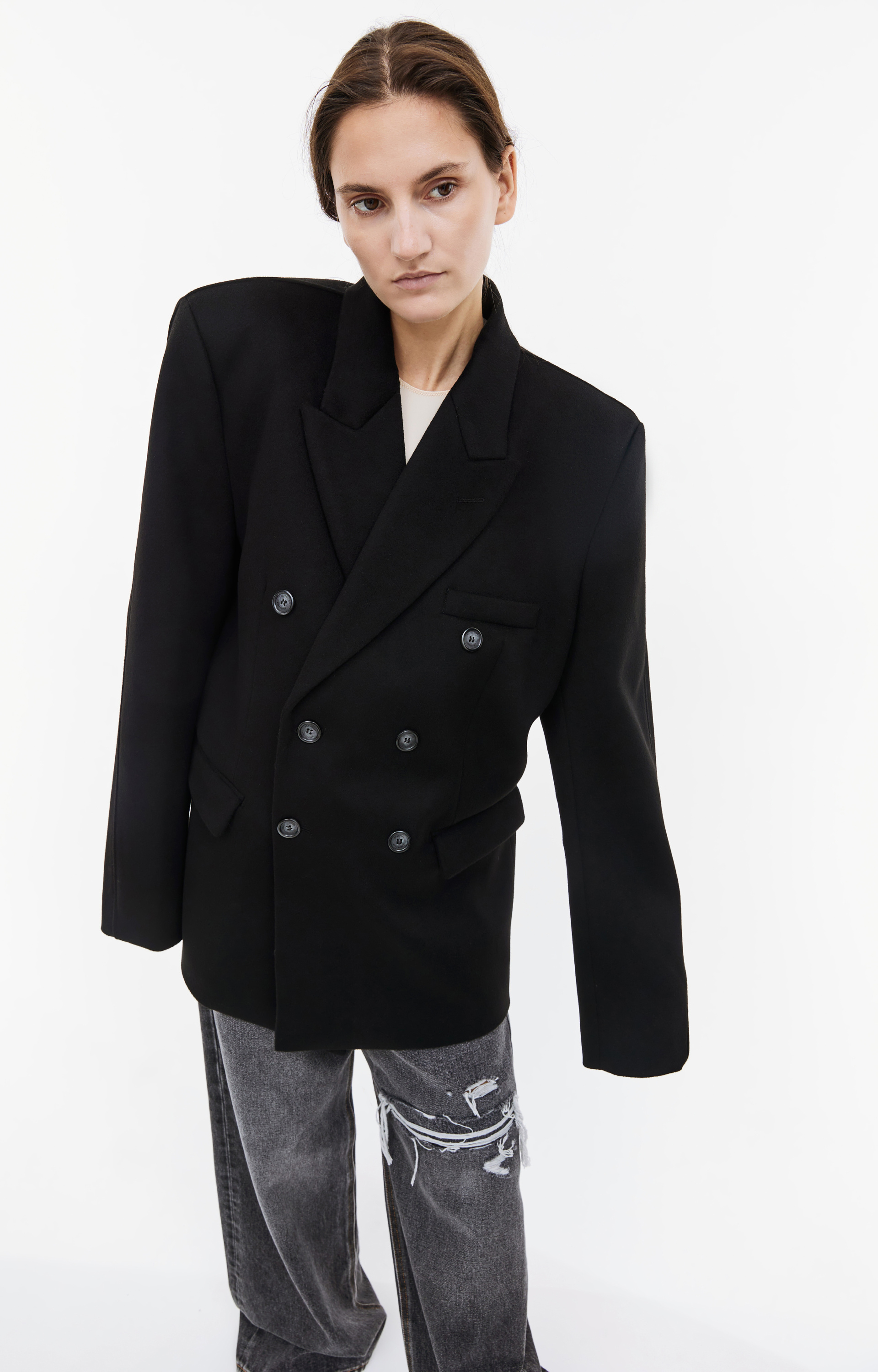 VTMNTS Black wool blazer