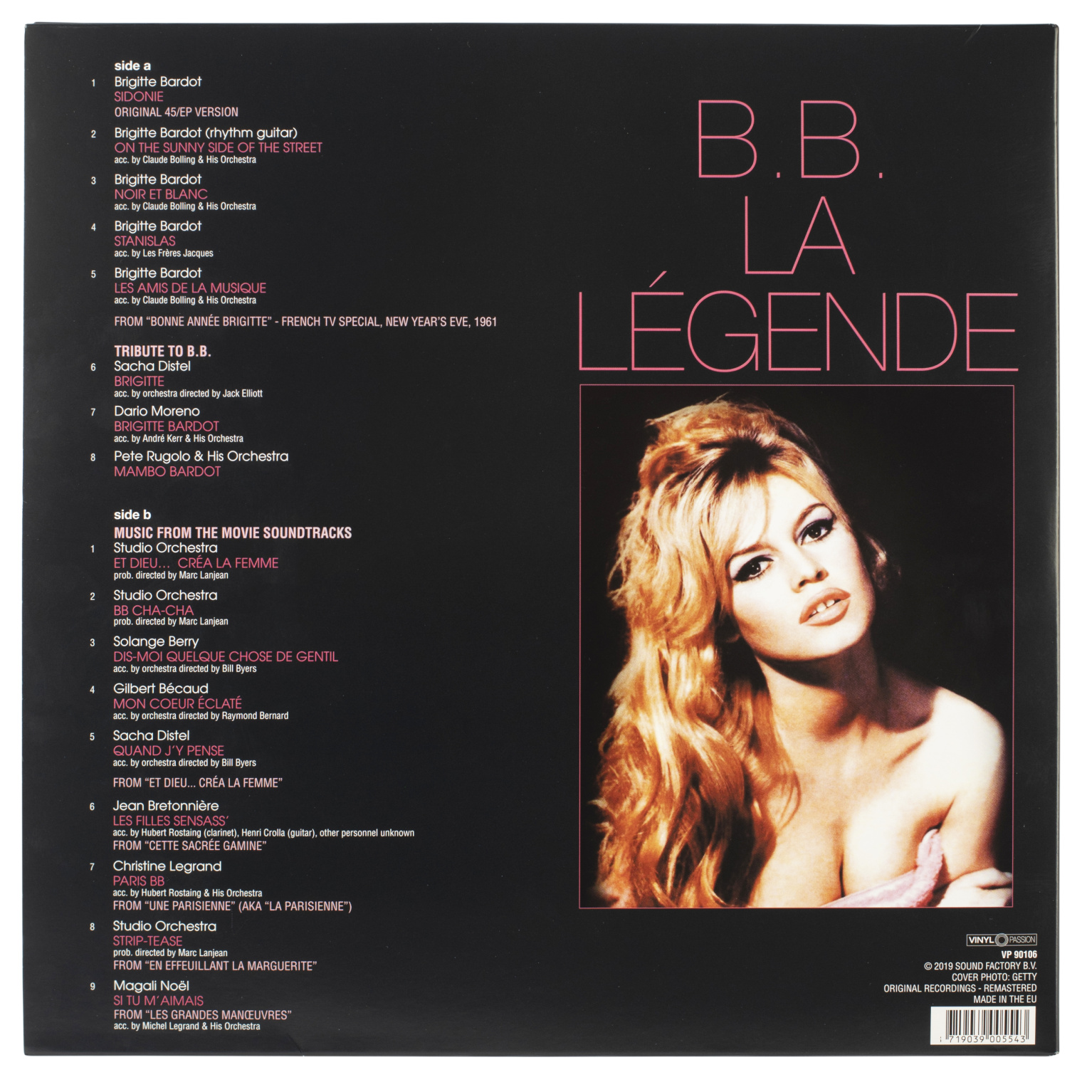  Винил Brigitte Bardot - B.B. La Legende