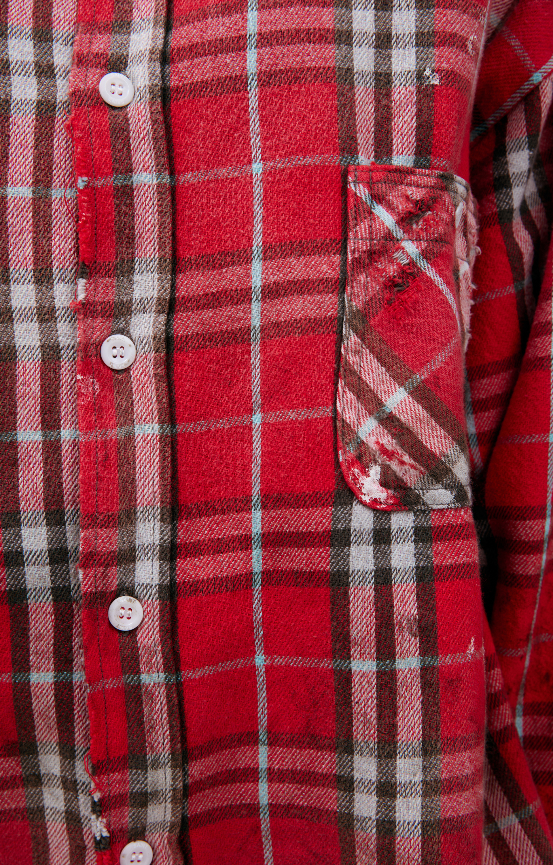 Saint Mxxxxxx Red plaid shirt