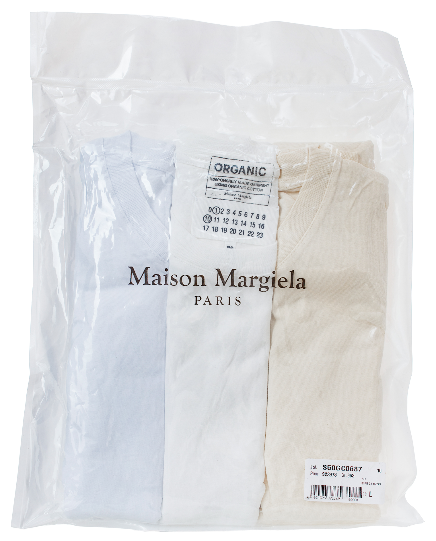 Maison Margiela Пак из 3-х базовых футболок