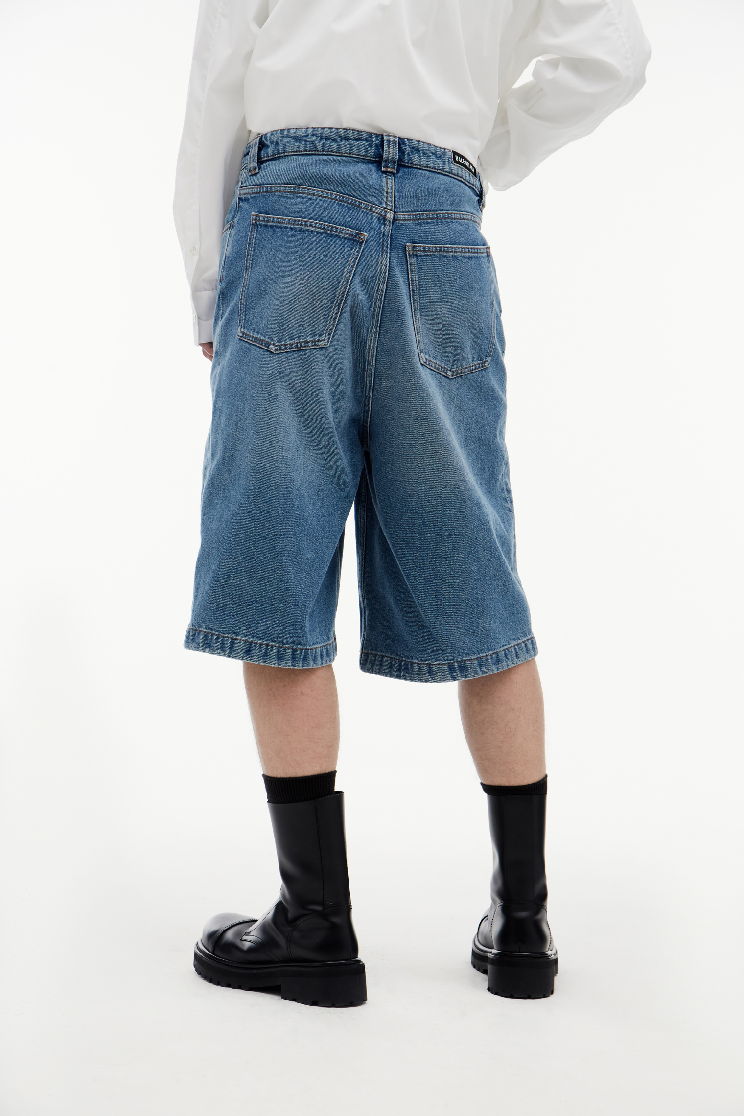 Balenciaga Blue denim shorts
