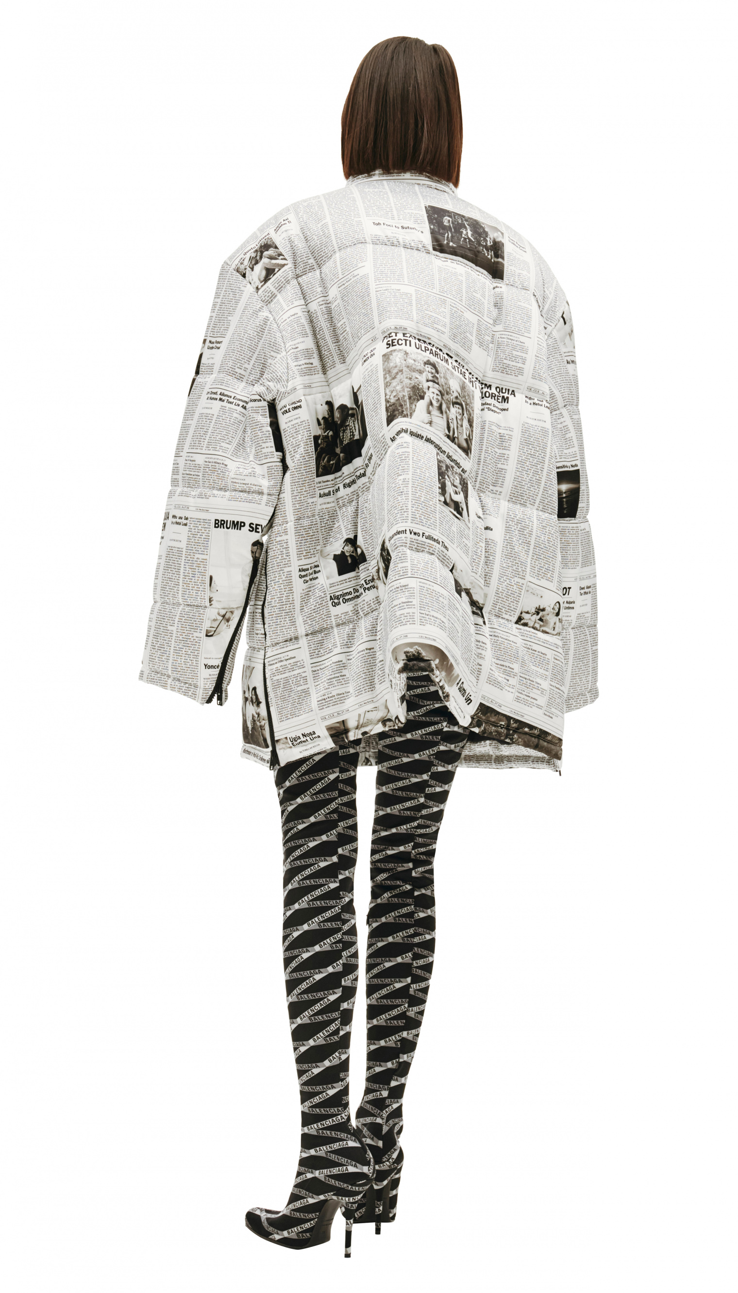 Balenciaga Куртка с монопринтом