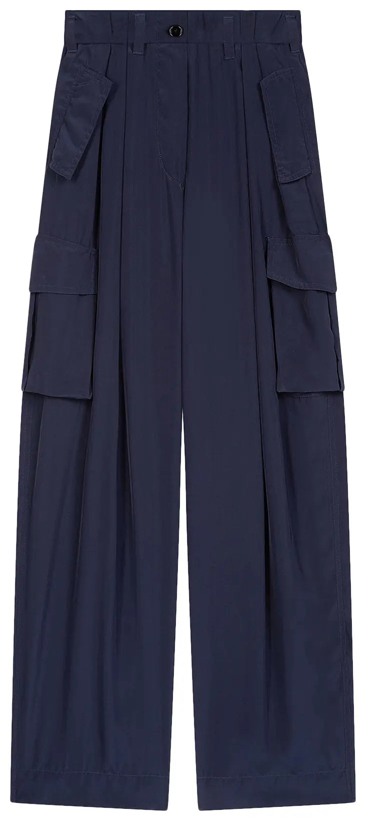 Dries Van Noten Loose Fit Polkar Pleated Workwear Pants