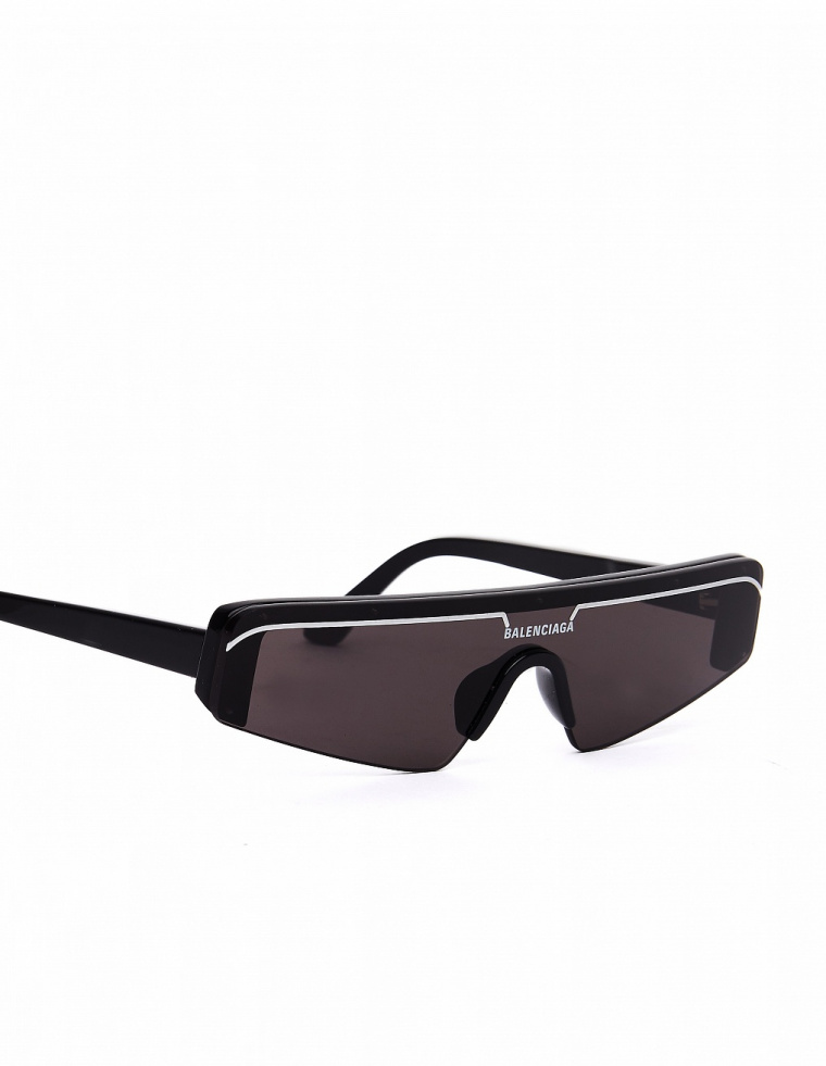 Balenciaga Черные очки Ski Rectangle