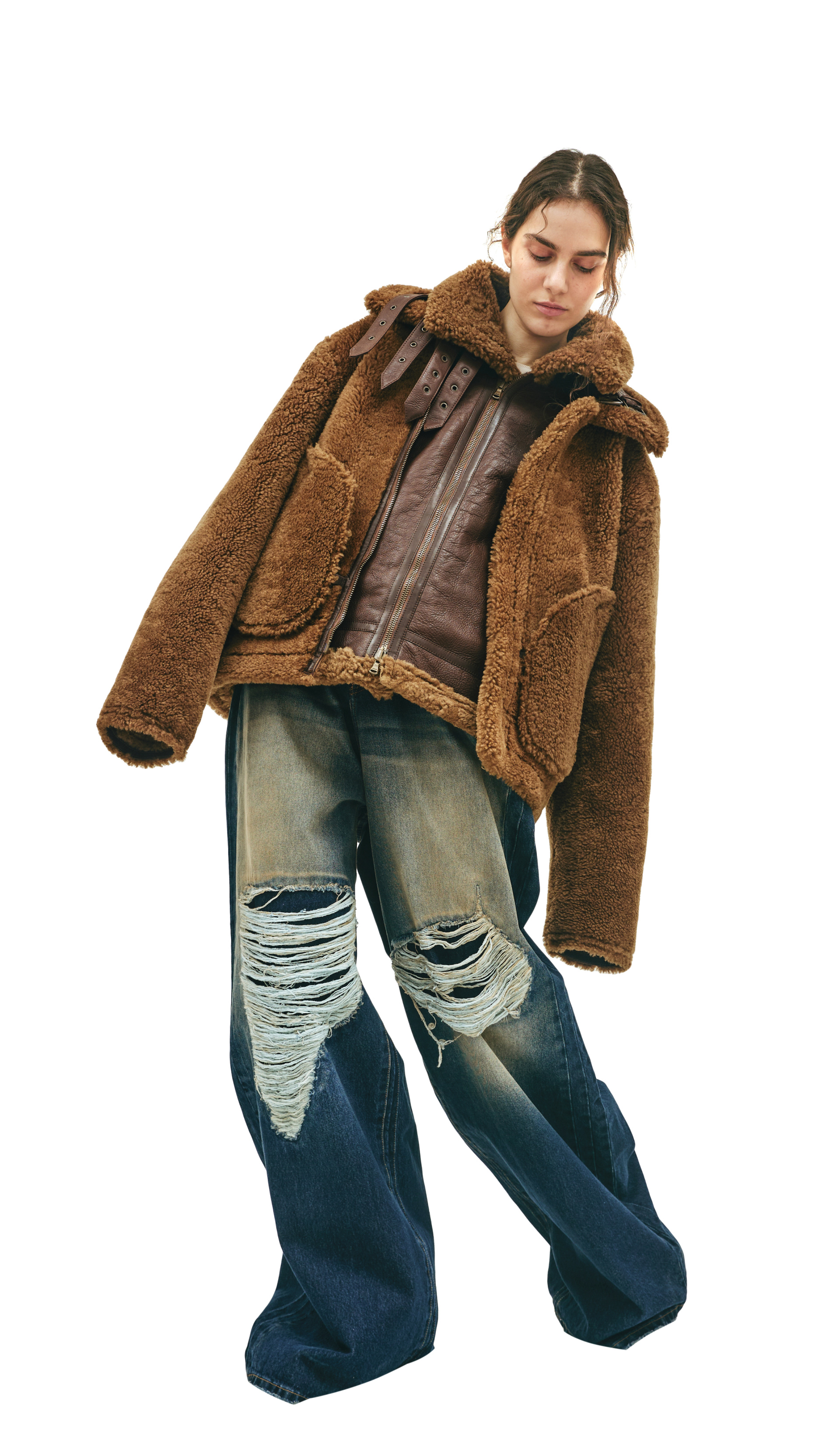 VETEMENTS Reversible shearling jacket