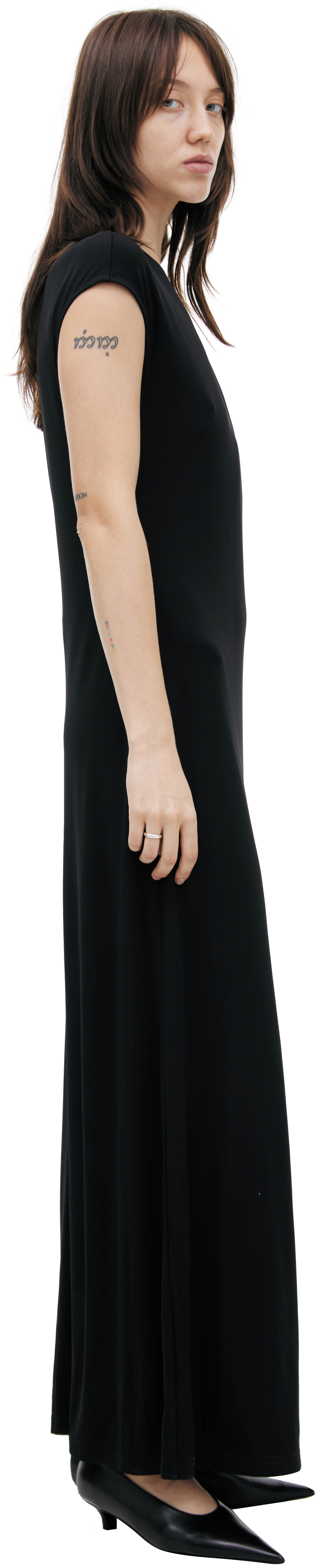 TOTEME Black midi dress