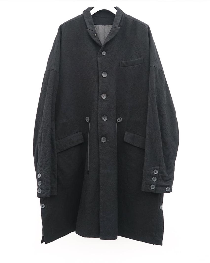 The Viridi-Anne Wool coat with buttons