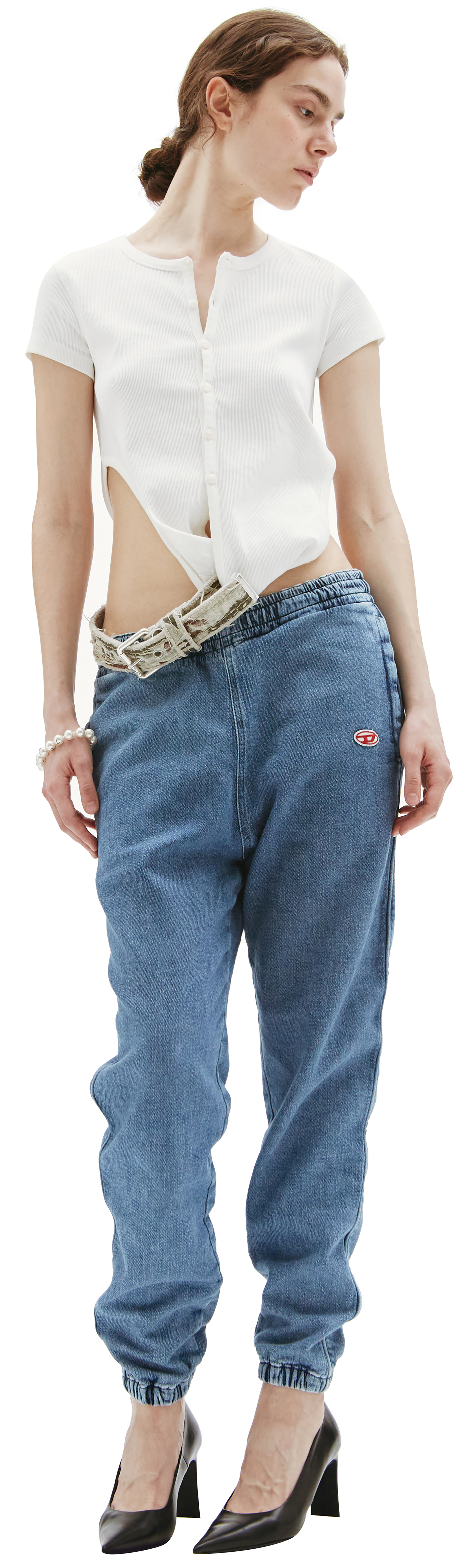 Diesel White T-Holdy shirt