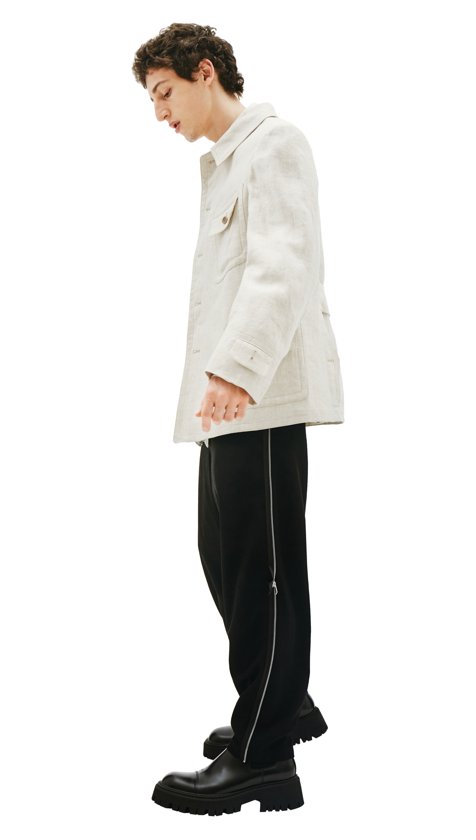 Maison Margiela Linen Jacket With Pockets