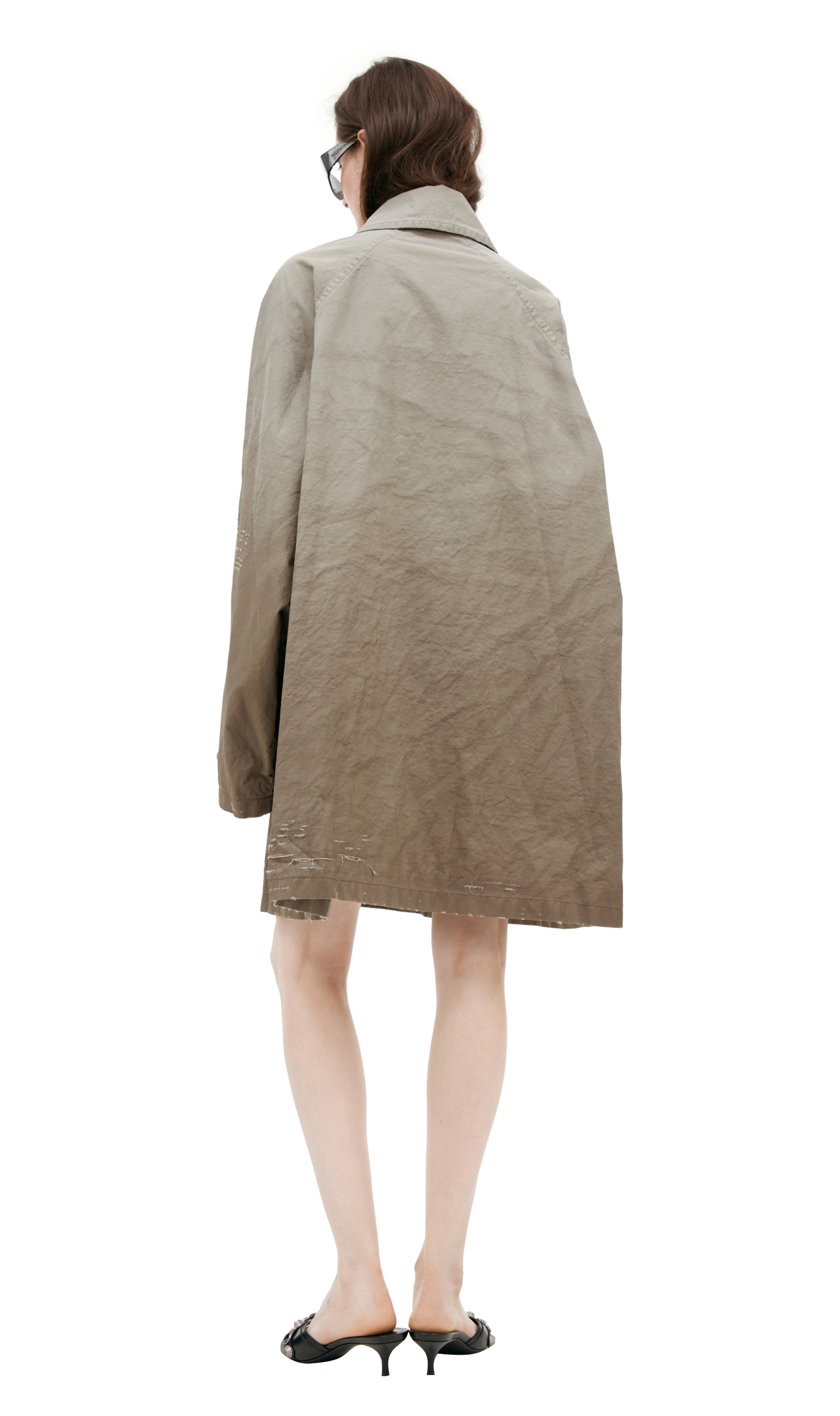 Balenciaga Beige oversized trench coat