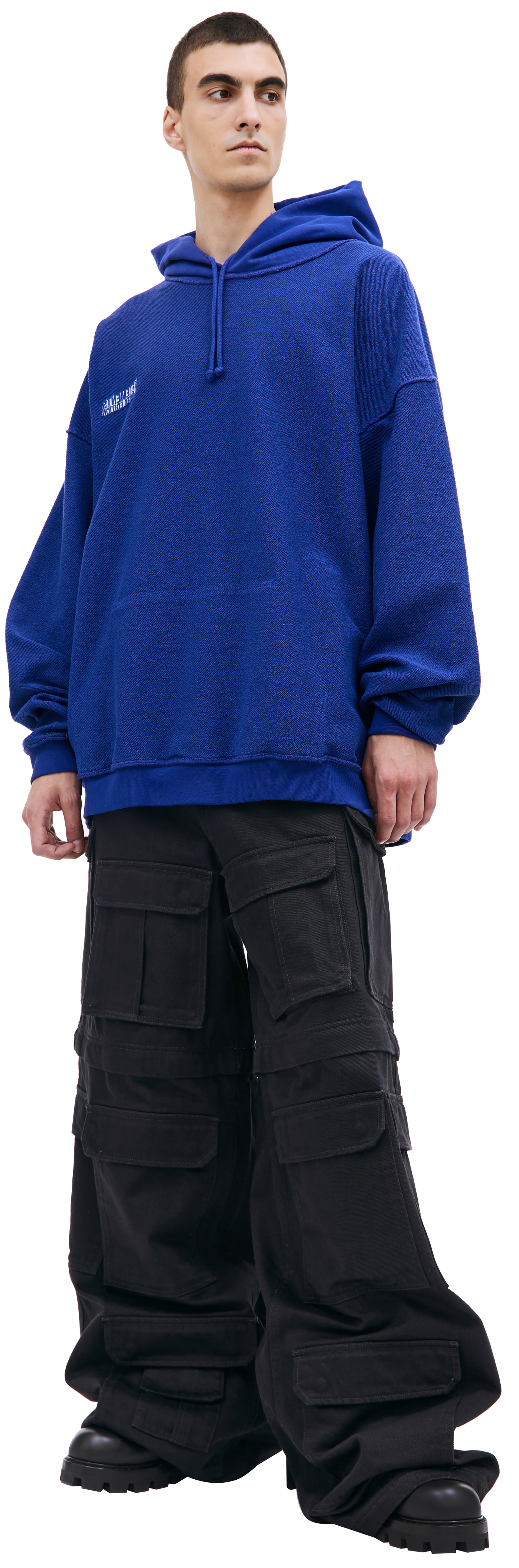 VETEMENTS Black inside-out hoodie