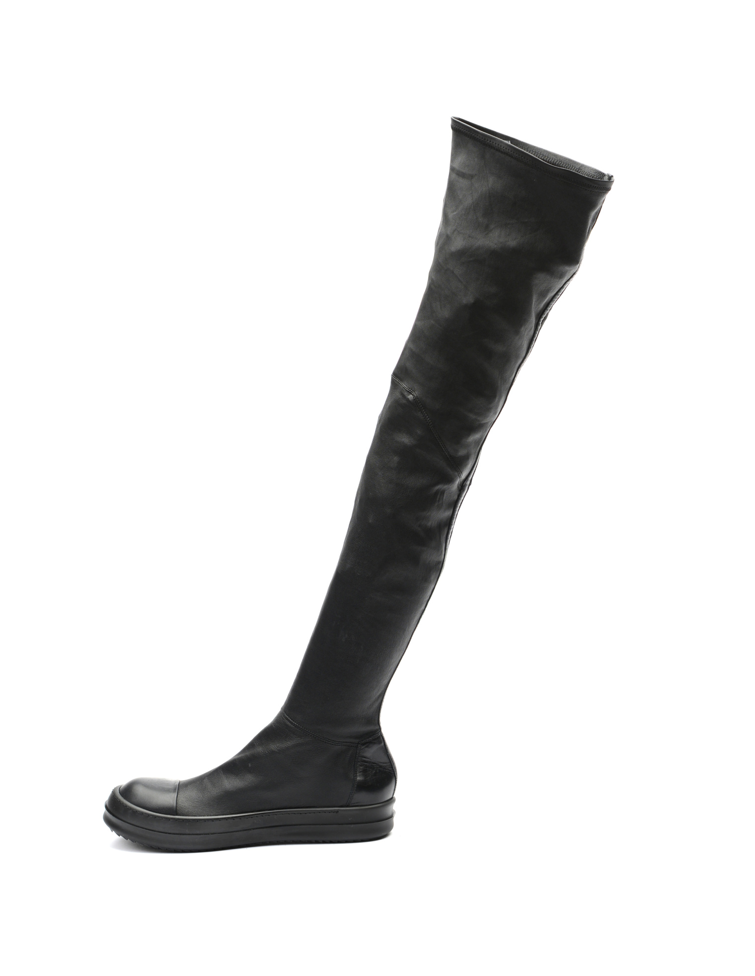 Rick Owens Leather hessian boots