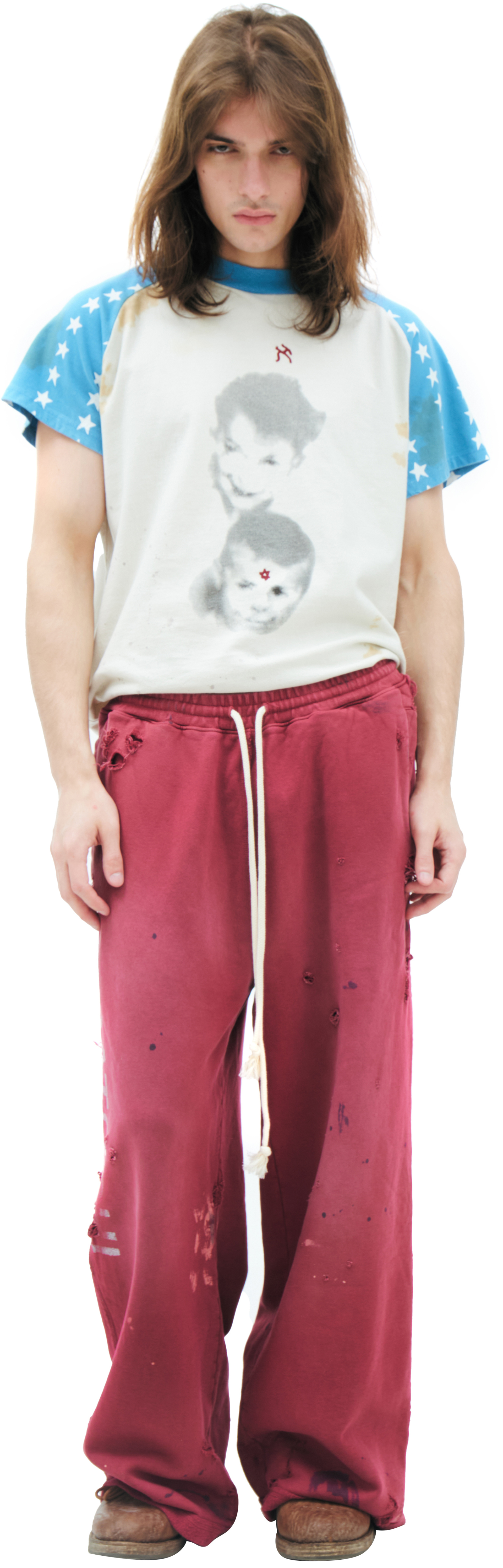 Satoshi Nakamoto Distressed trousers