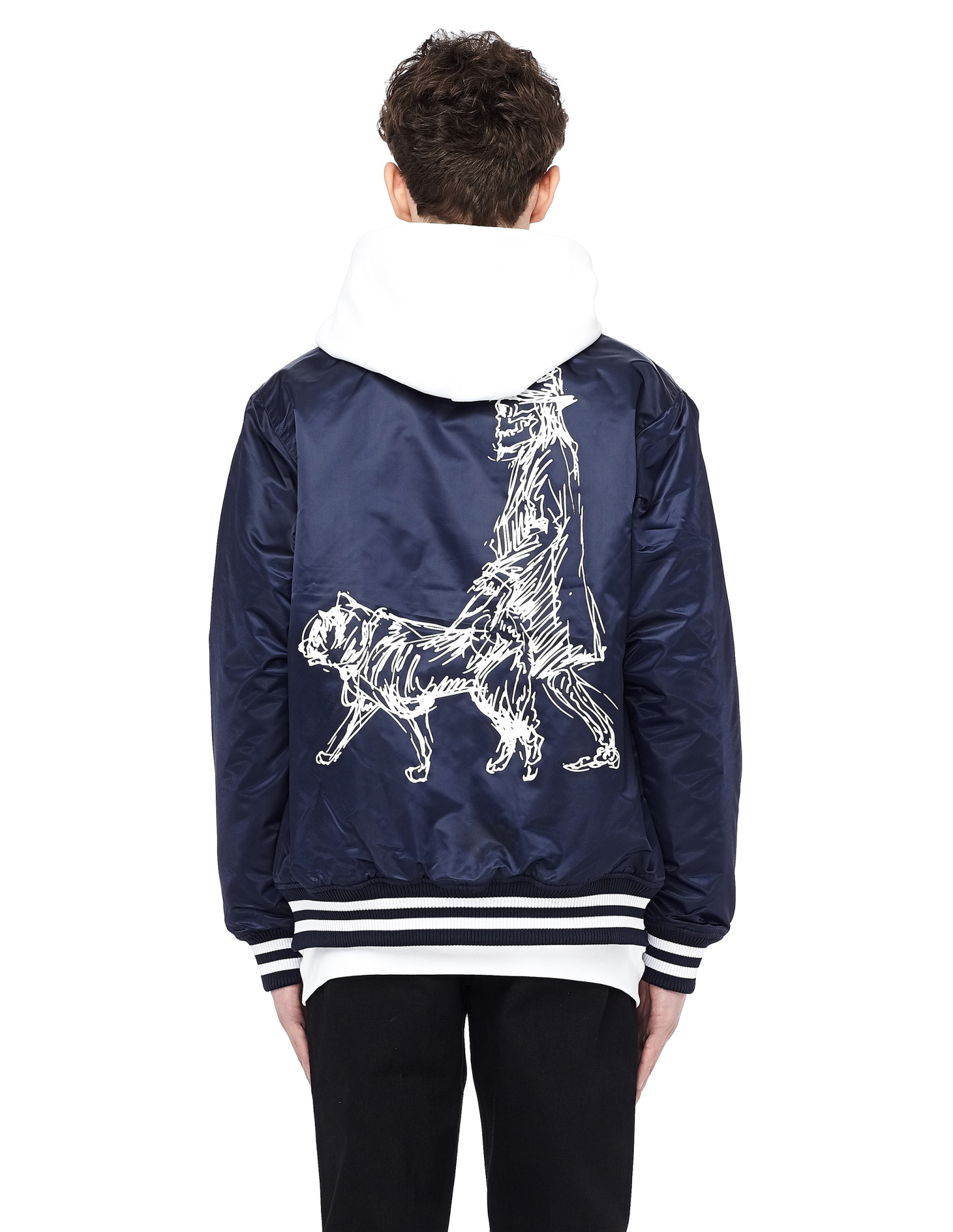 Yohji Yamamoto New Era Printed Bomber Jacket