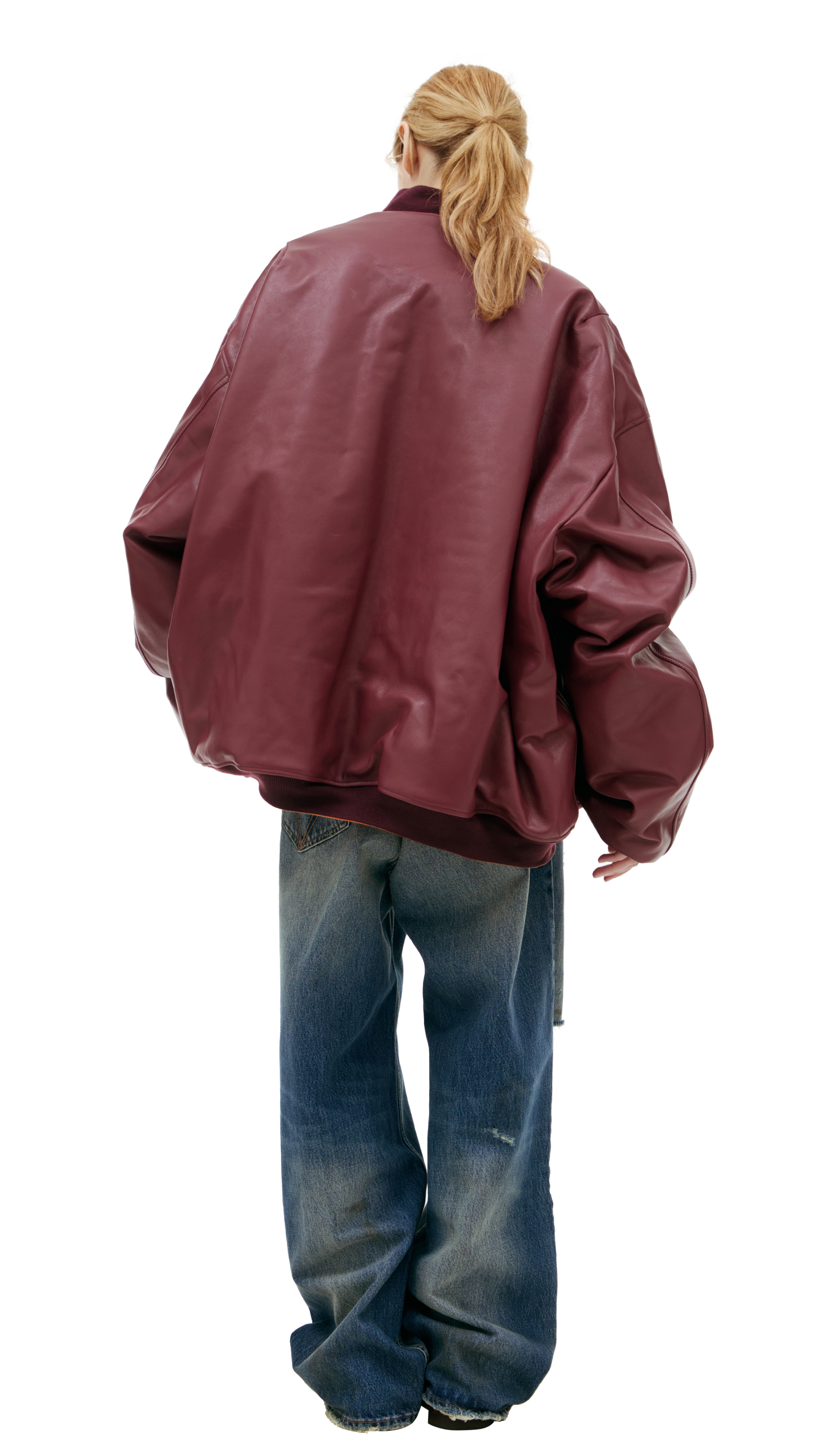 VETEMENTS Zippered leather bomber