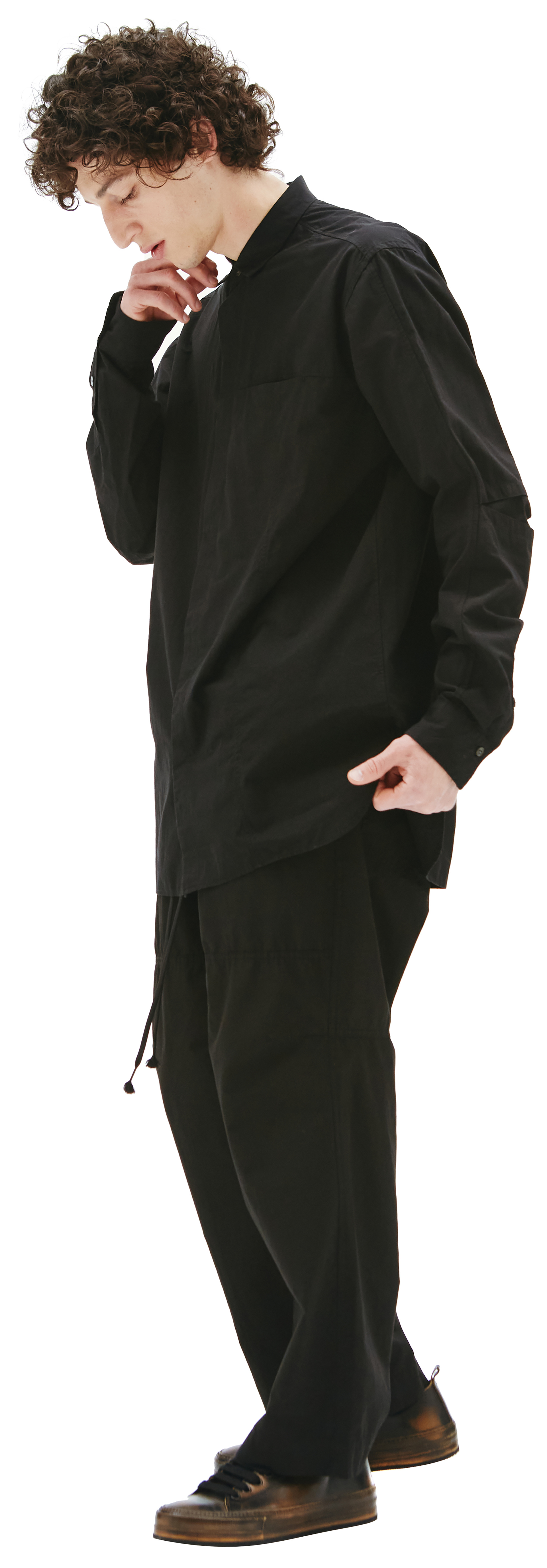 The Viridi-Anne Black cotton shirt