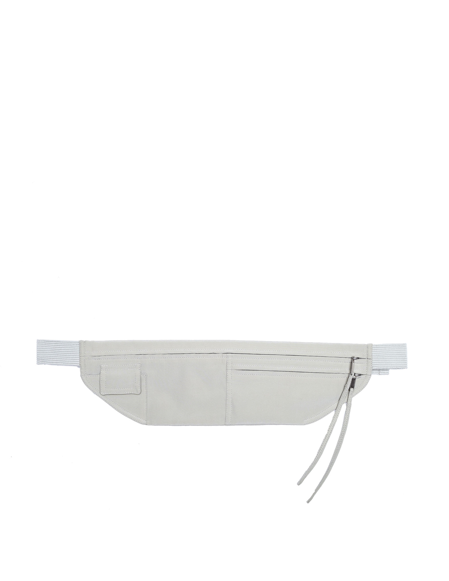 Rick Owens Light Grey Silk Money Belt Pouch