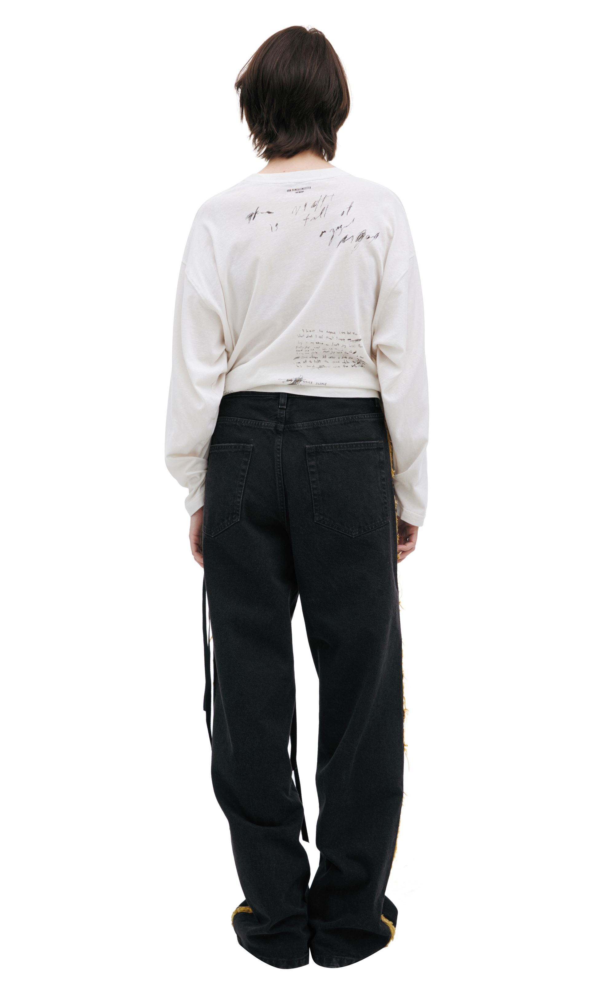 Ann Demeulemeester Loose-fitting jeans with stripes