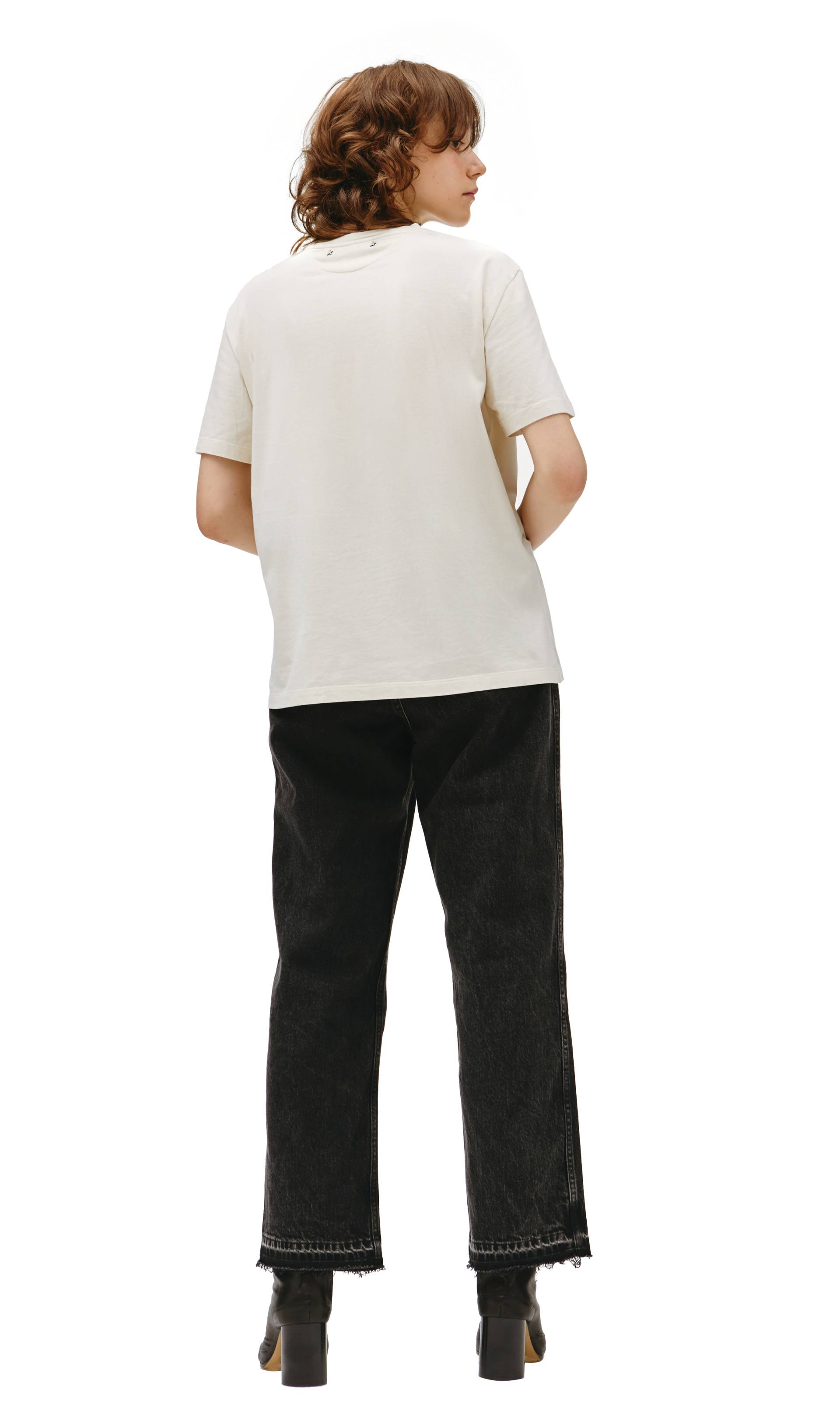 Golden Goose Cotton Logo T-shirt in beige