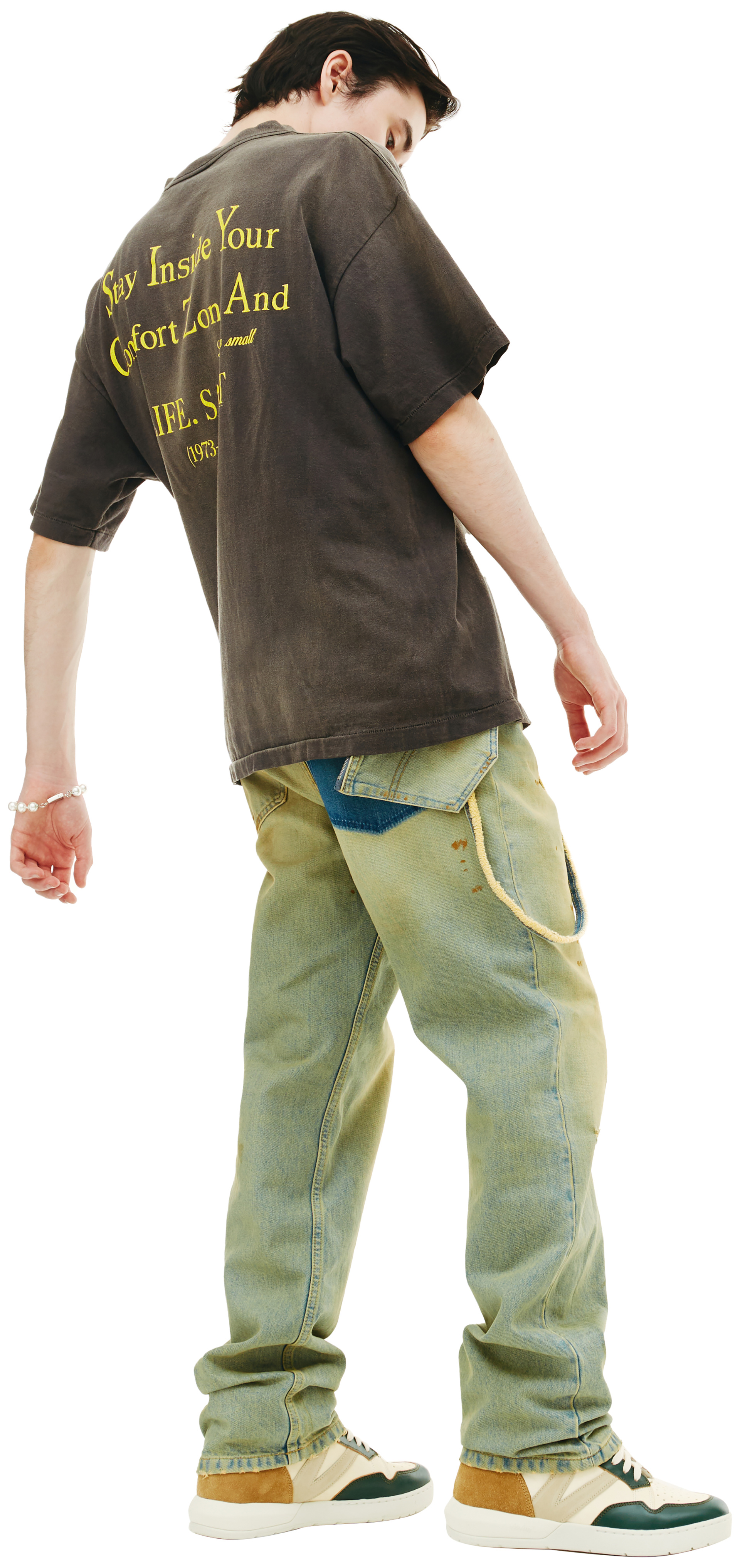 Saint Michael Never be alone printed t-shirt