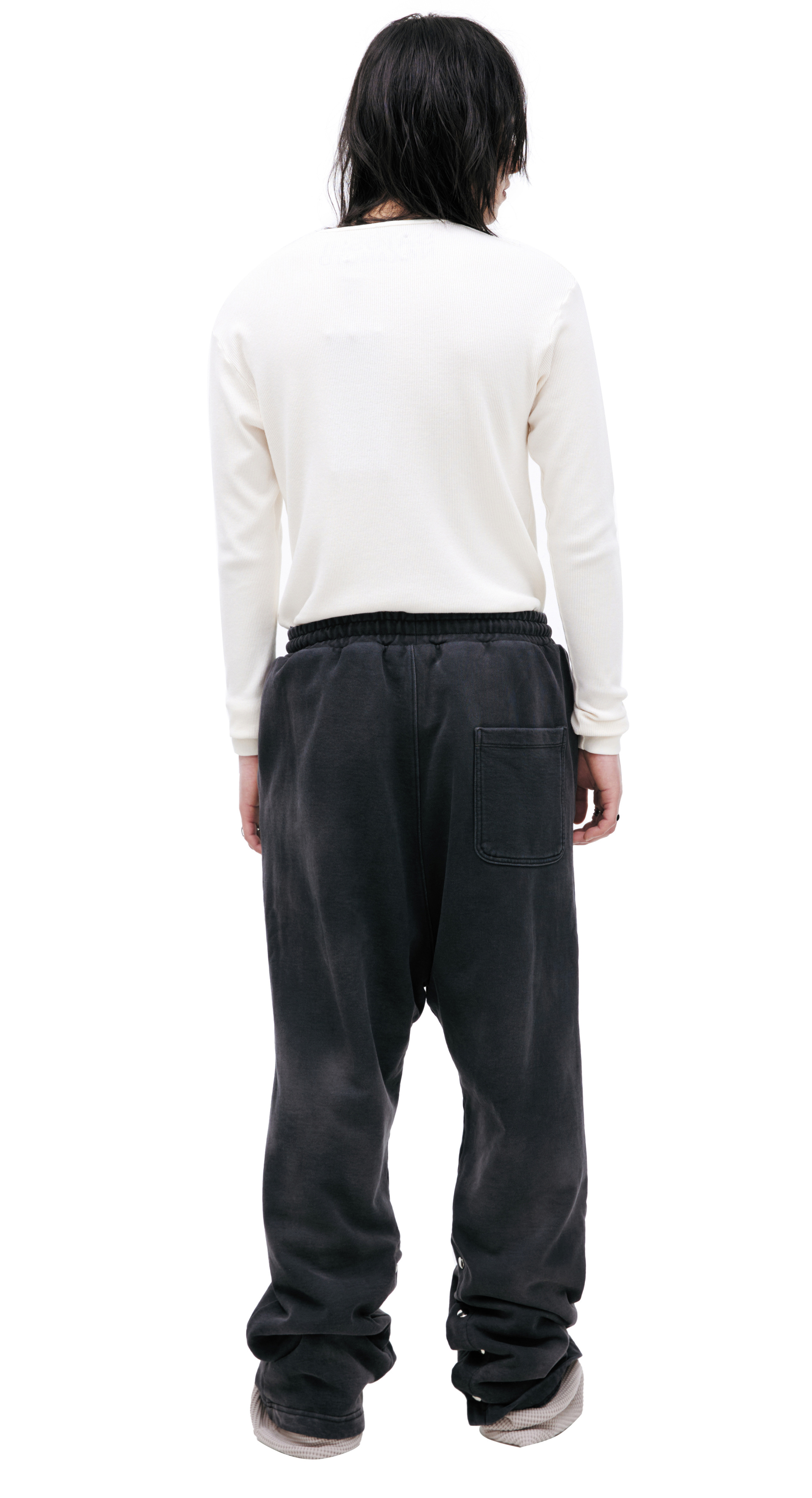 Satoshi Nakamoto Logo ripped trousers