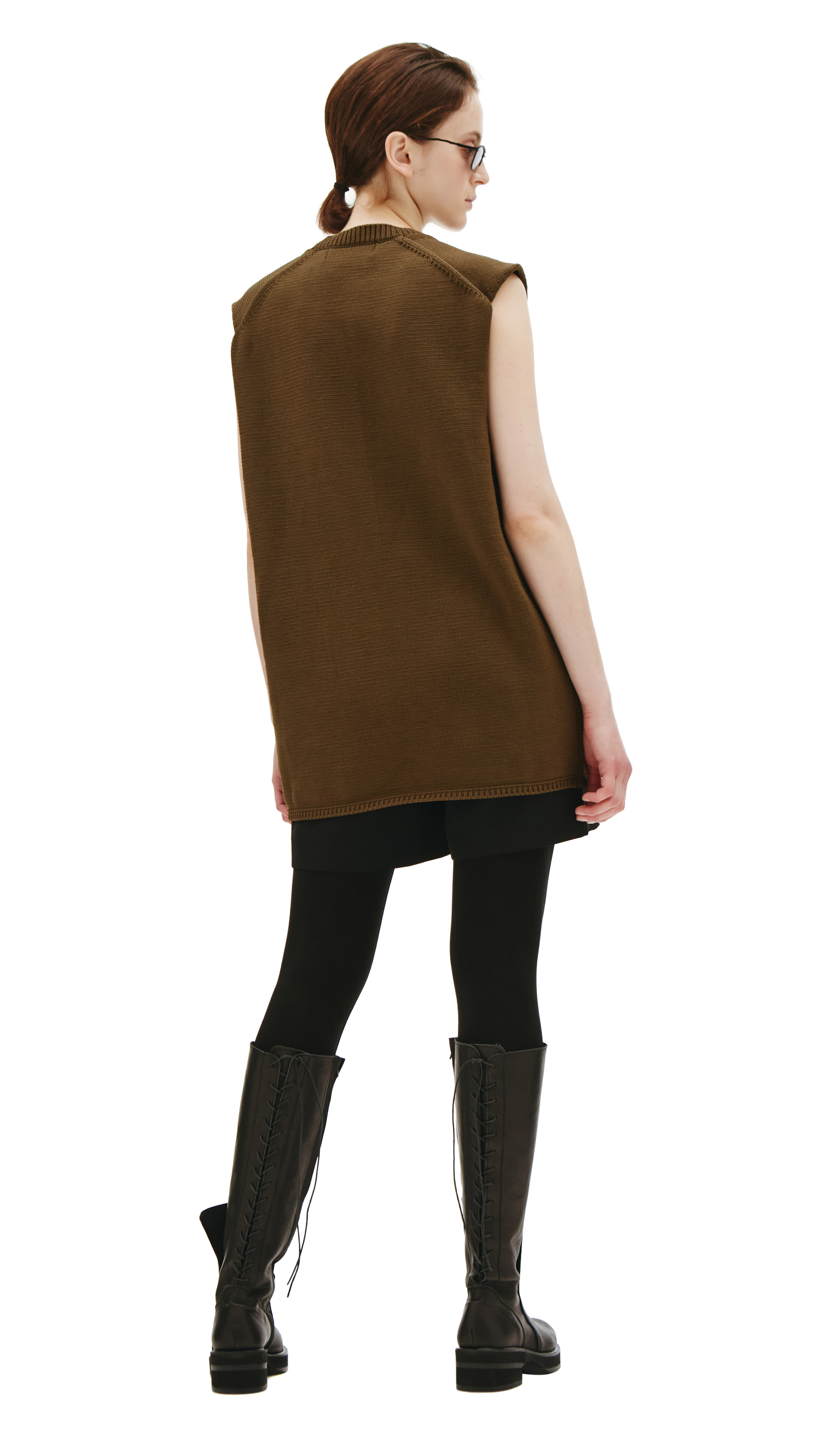 Comme des Garcons Homme plus Khaki Knit vest