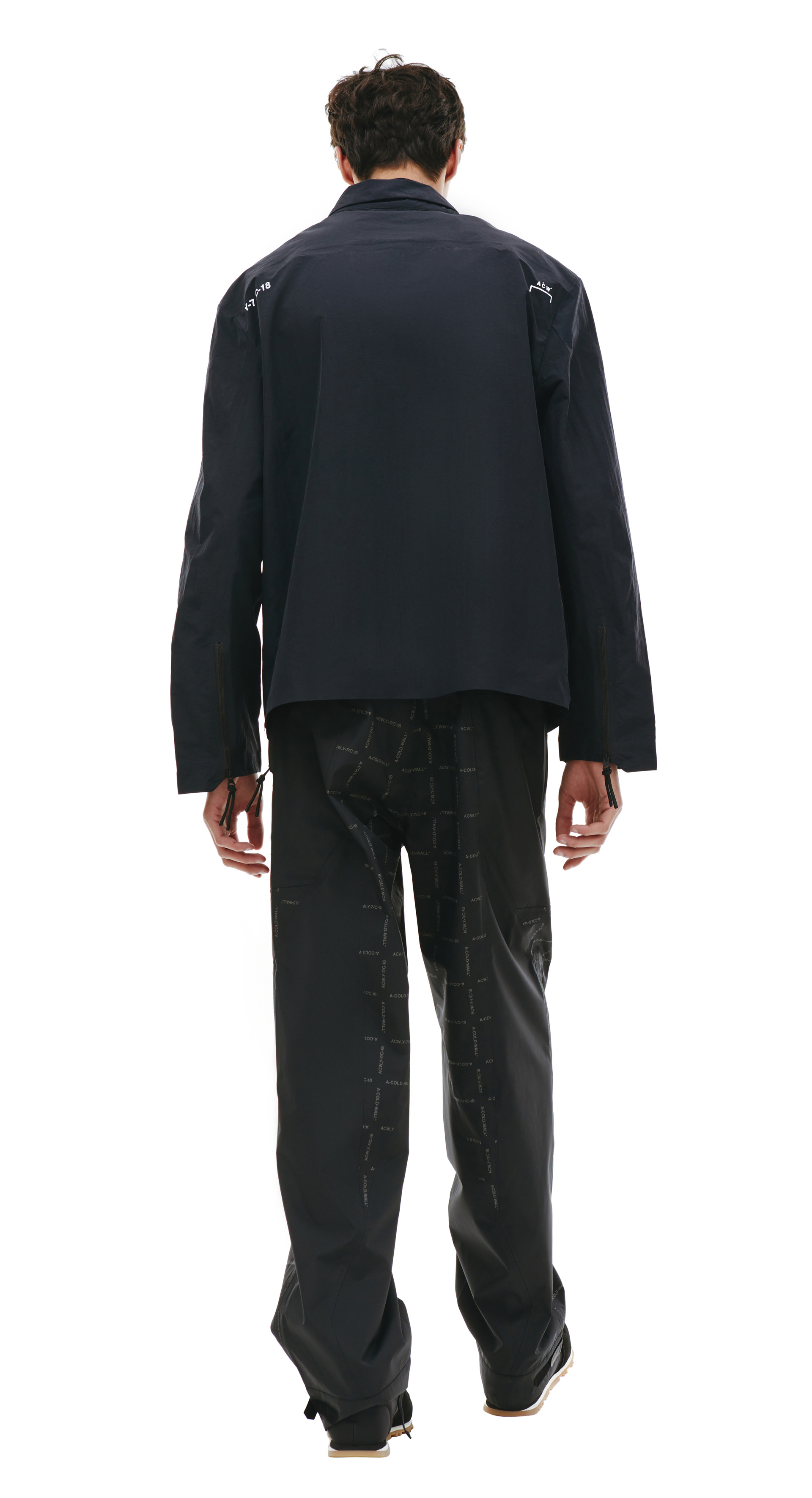 A-COLD-WALL* Navy blue embroidered overshirt