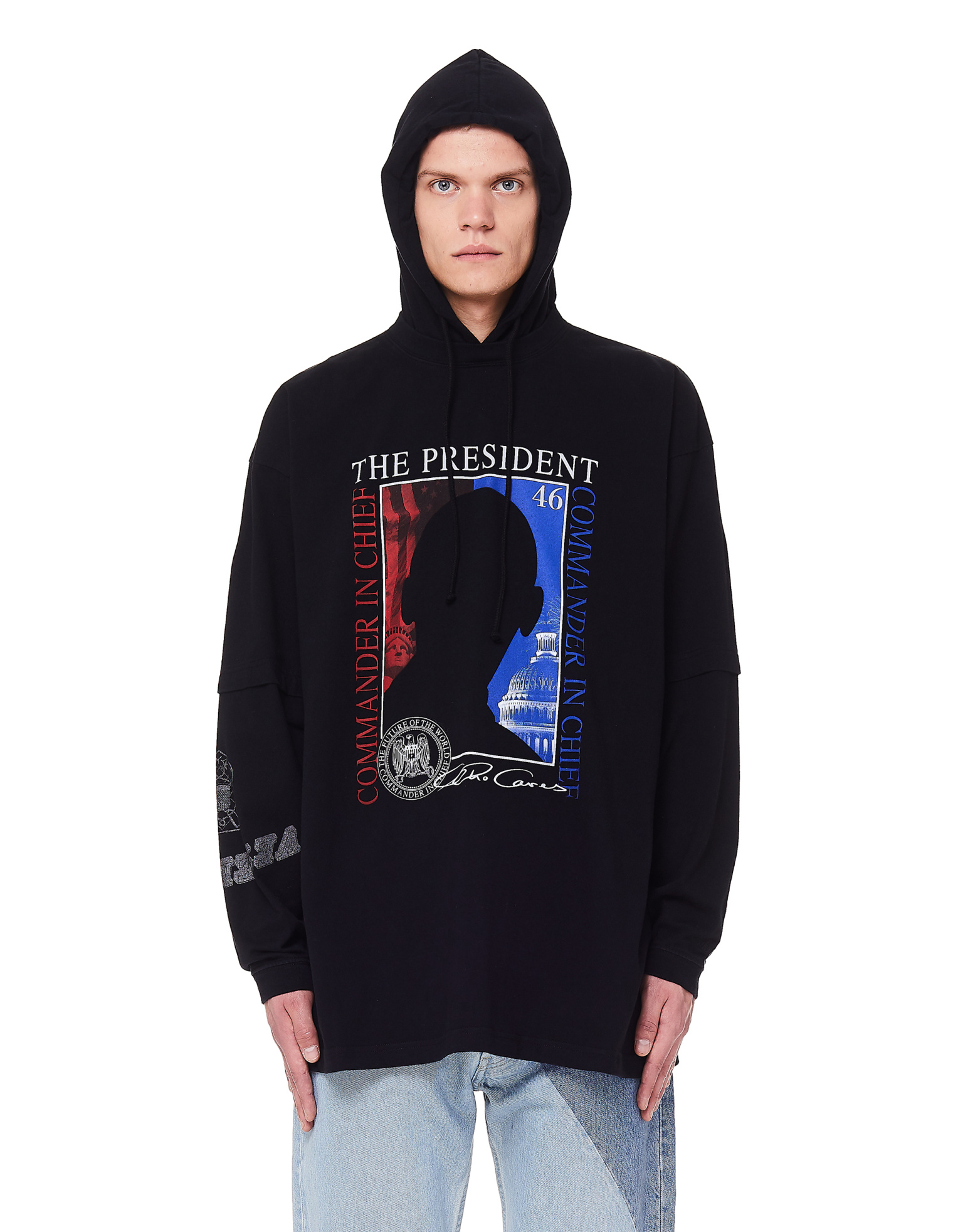 VETEMENTS The President Jersey Hoodie